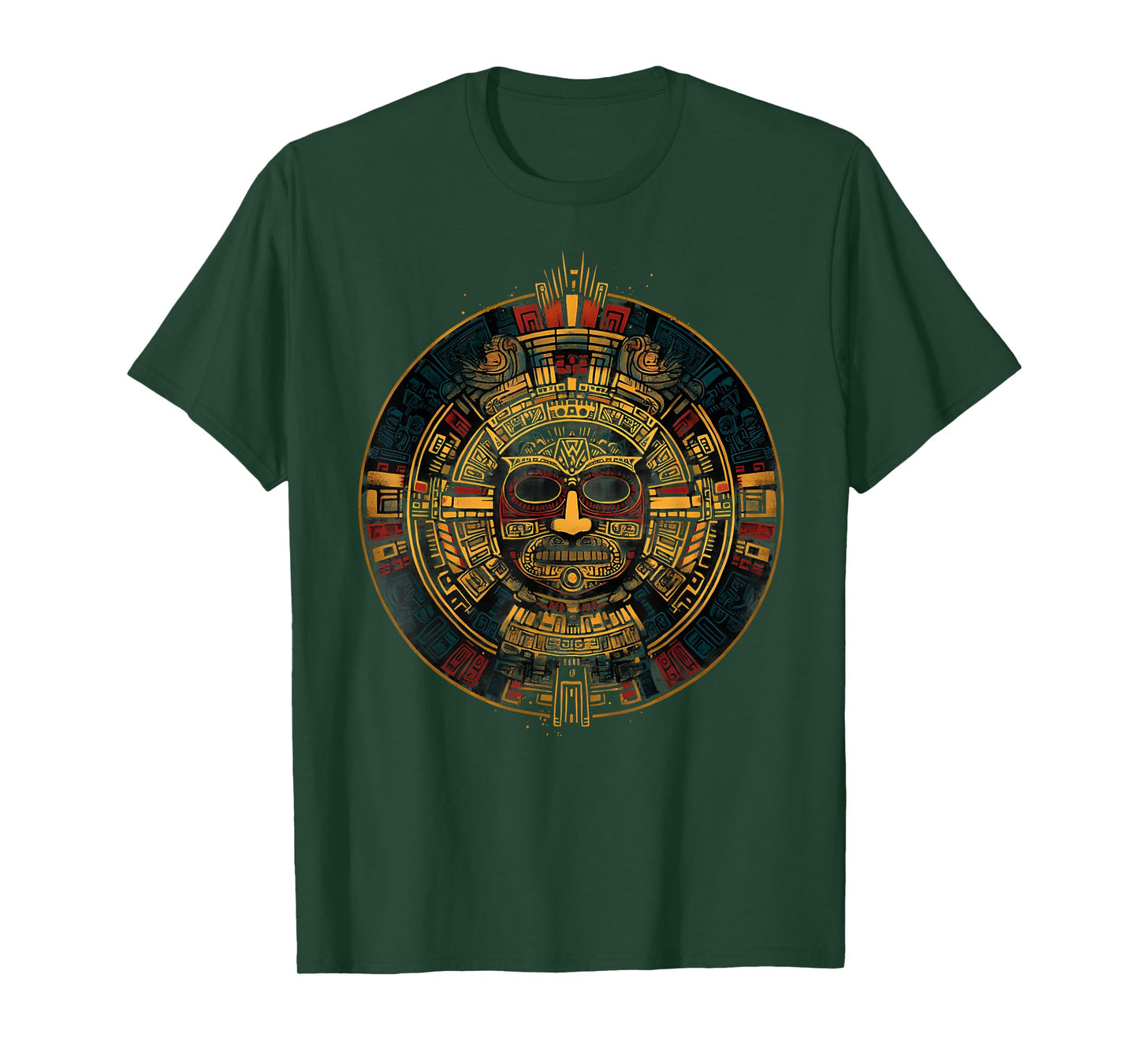 Aztec God Mayan Calendar Mexican Mythology Quetzalcoatl T-Shirt