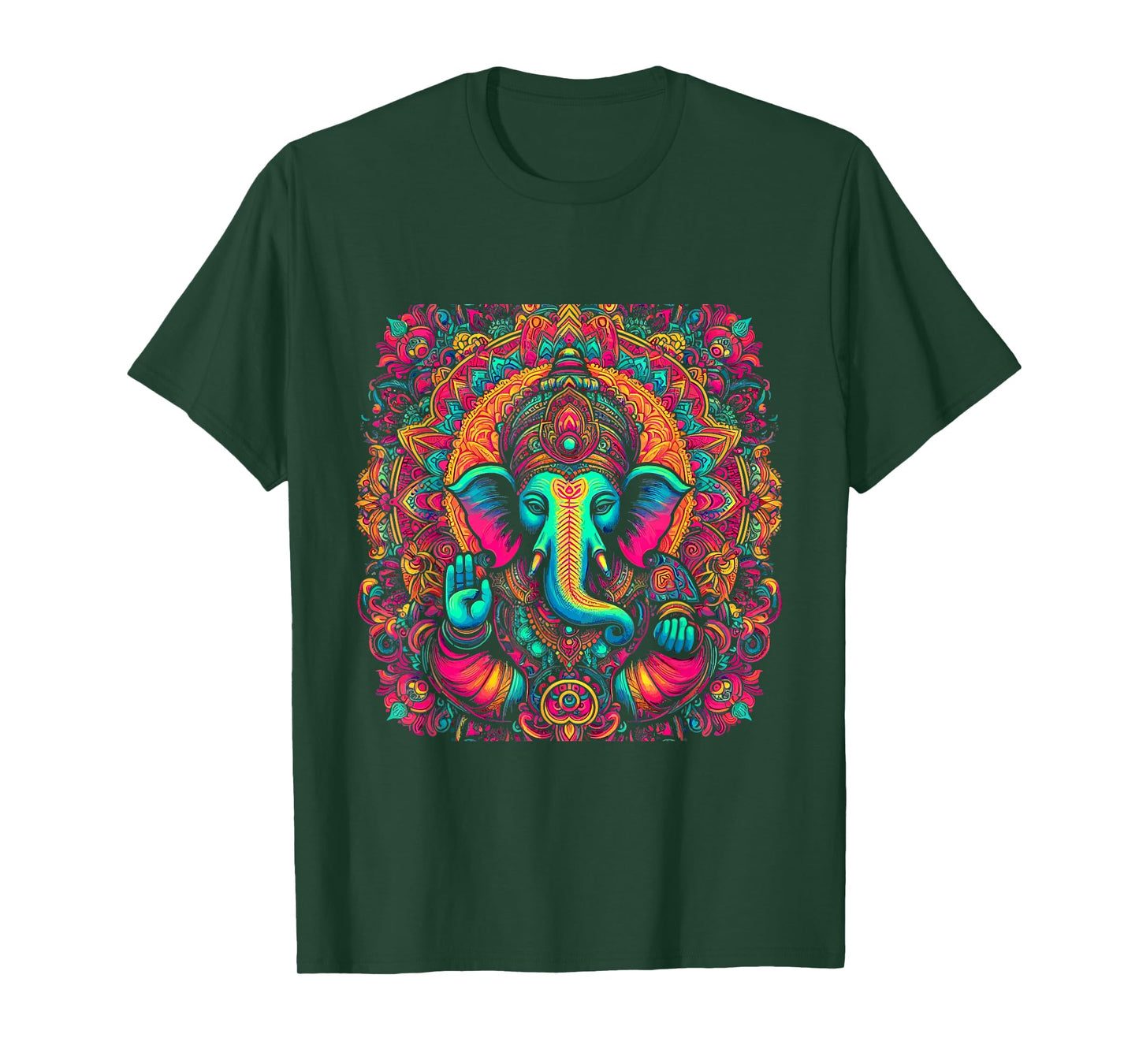 Ganesh Symbol Yoga Hindu Elephant God Ganesha Puja T-Shirt