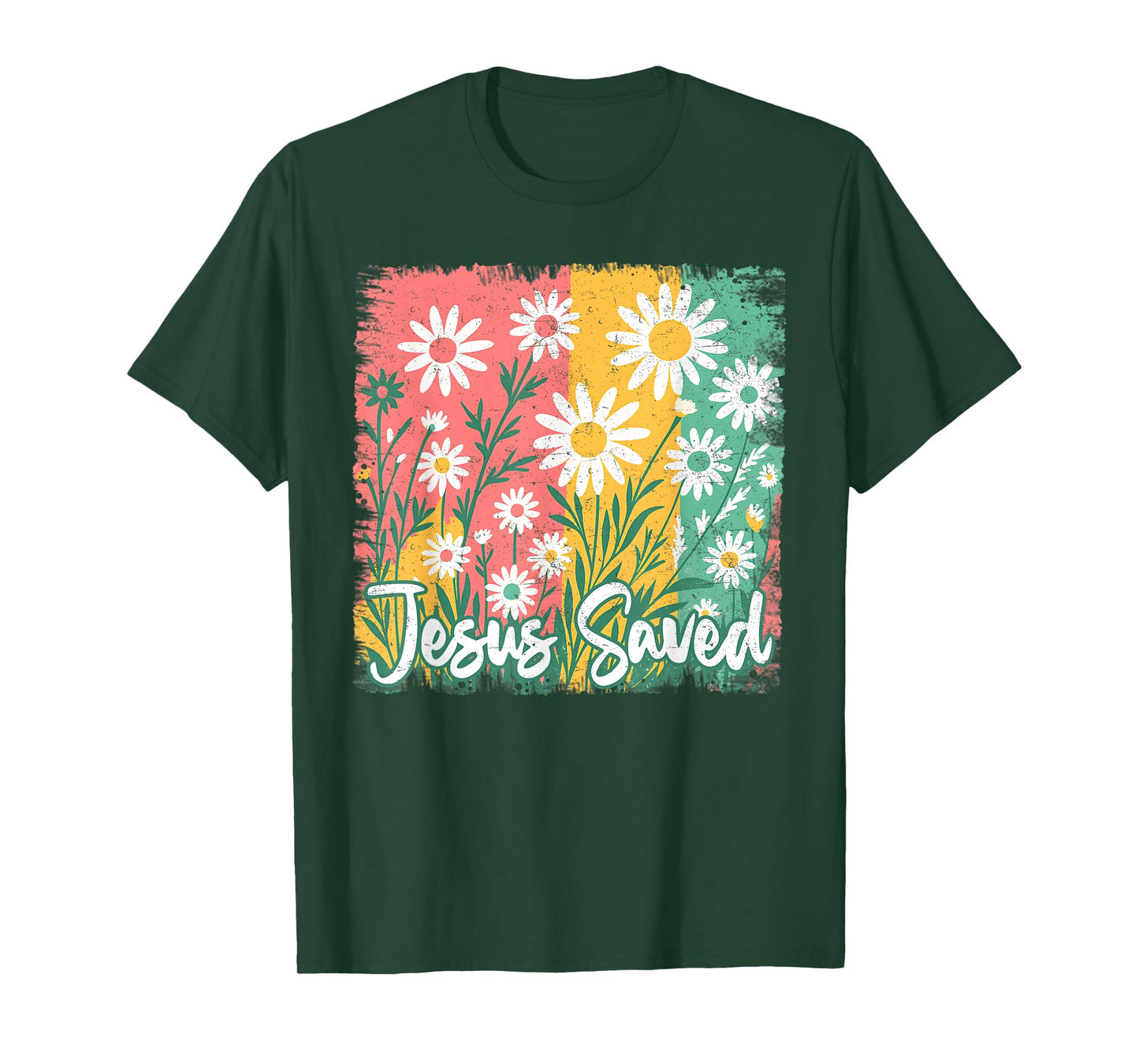 Jesus Saved Christian Cross God Faith Bible Religious Pray T-Shirt