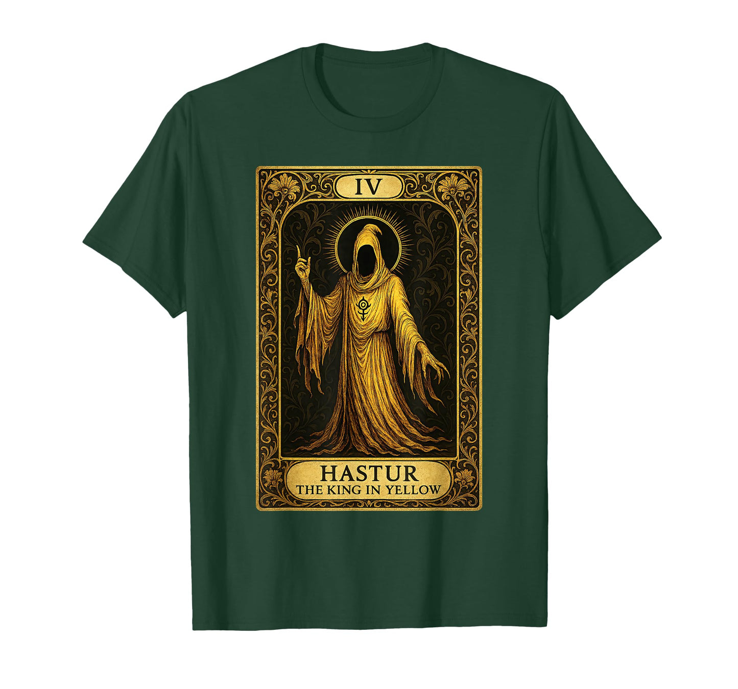 Hastur King in Yellow Cthulhu Mythos Necronomicon Tarot T-Shirt