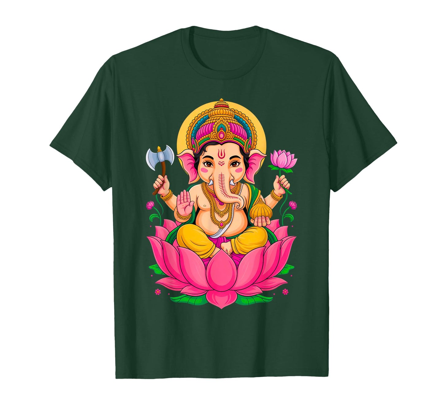 Hindou Ganesh Puja Elephant God India Méditation Yoga Murti T-Shirt