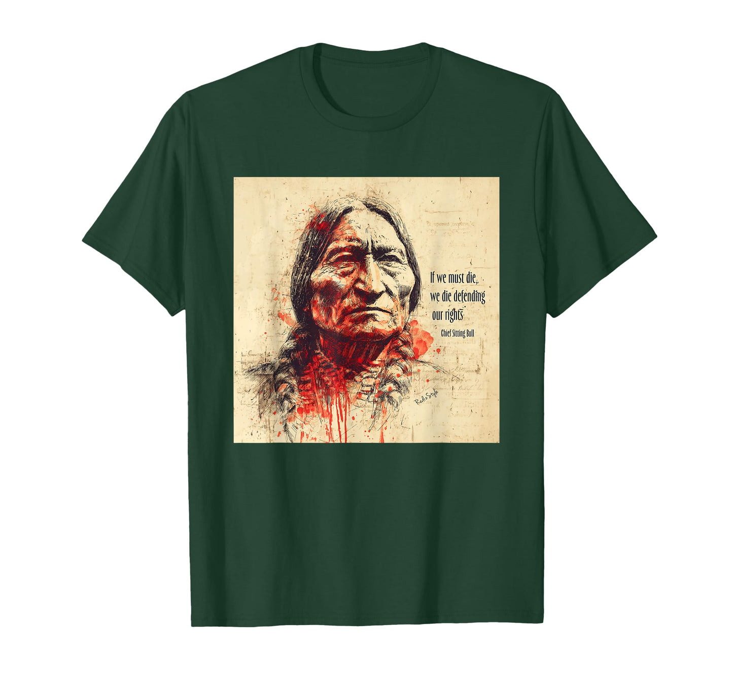 Sitting Bull - Defend Your Rights T-Shirt