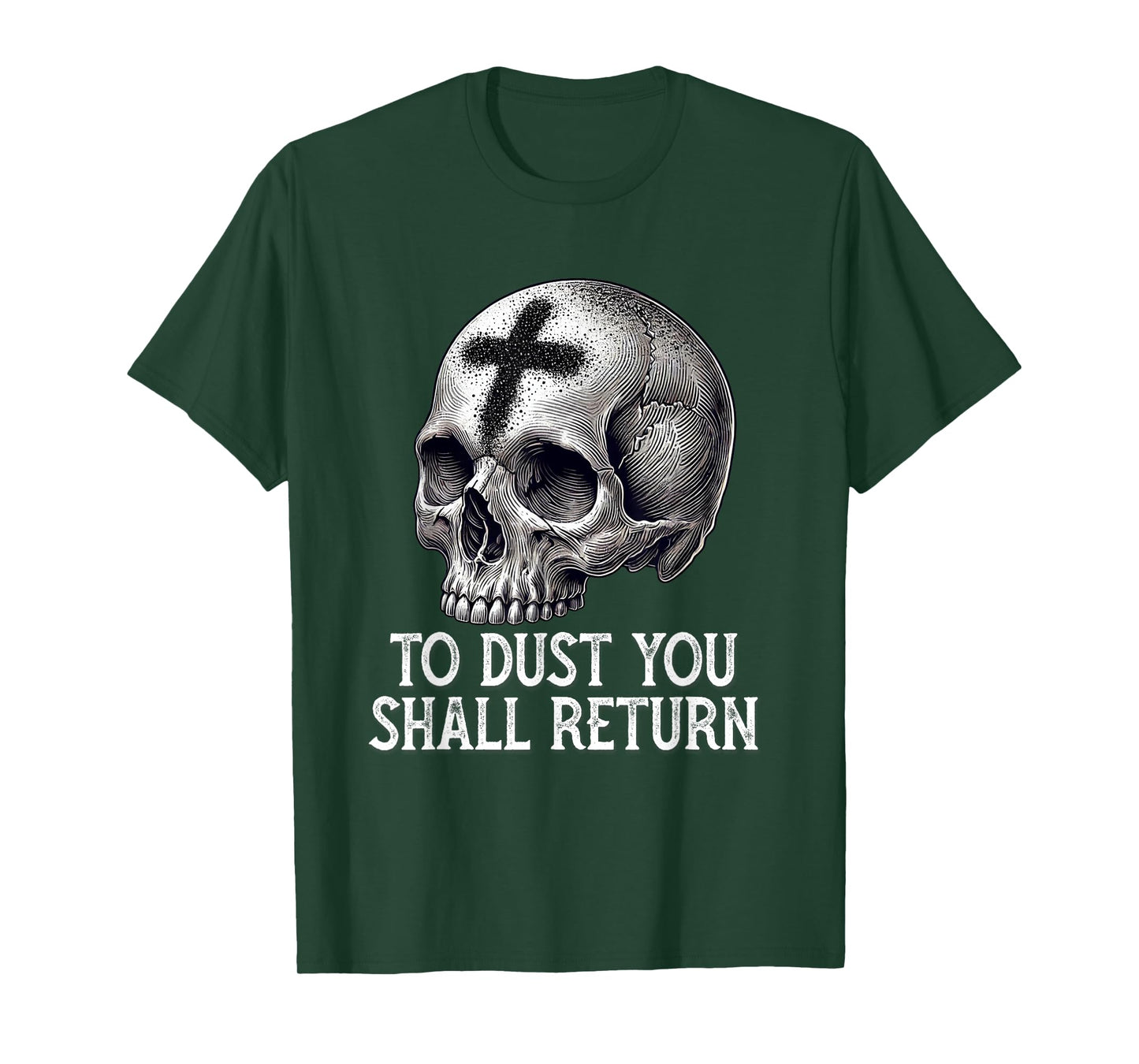 Memento Mori Catholic Crucifix Traditional Latin Mass Skull T-Shirt