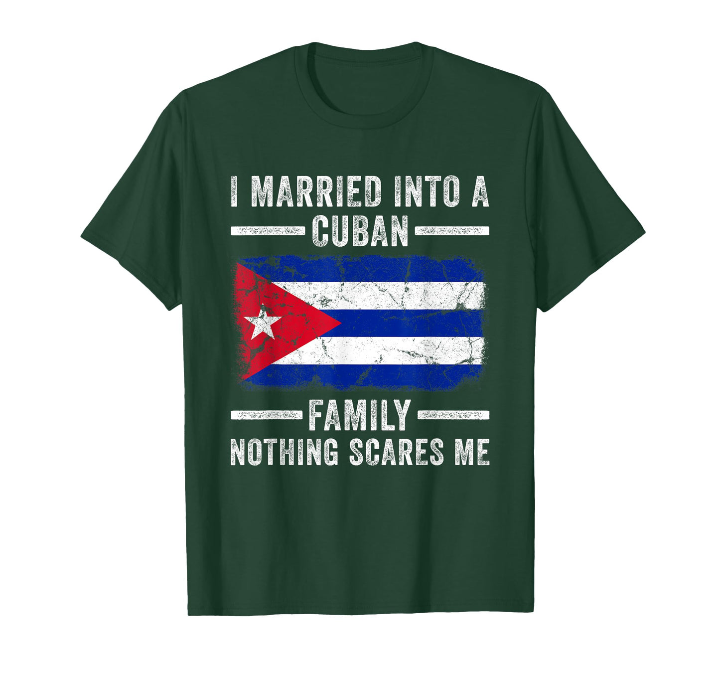 I Married Into a Cuban Family Funny In Law Wedding Photo T-Shirt