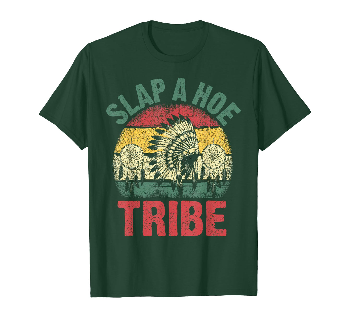 Funny Tribal Vibes Slap Hoe Savage Humor Design T-Shirt
