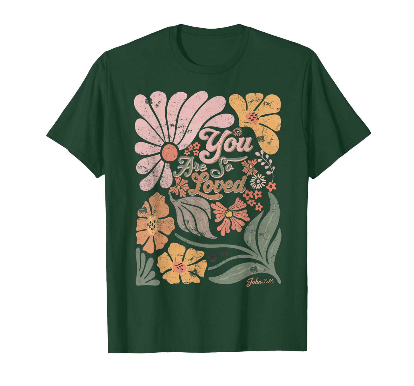 Boho Retro Christian You Are So Loved Men Women Kids T-Shirt