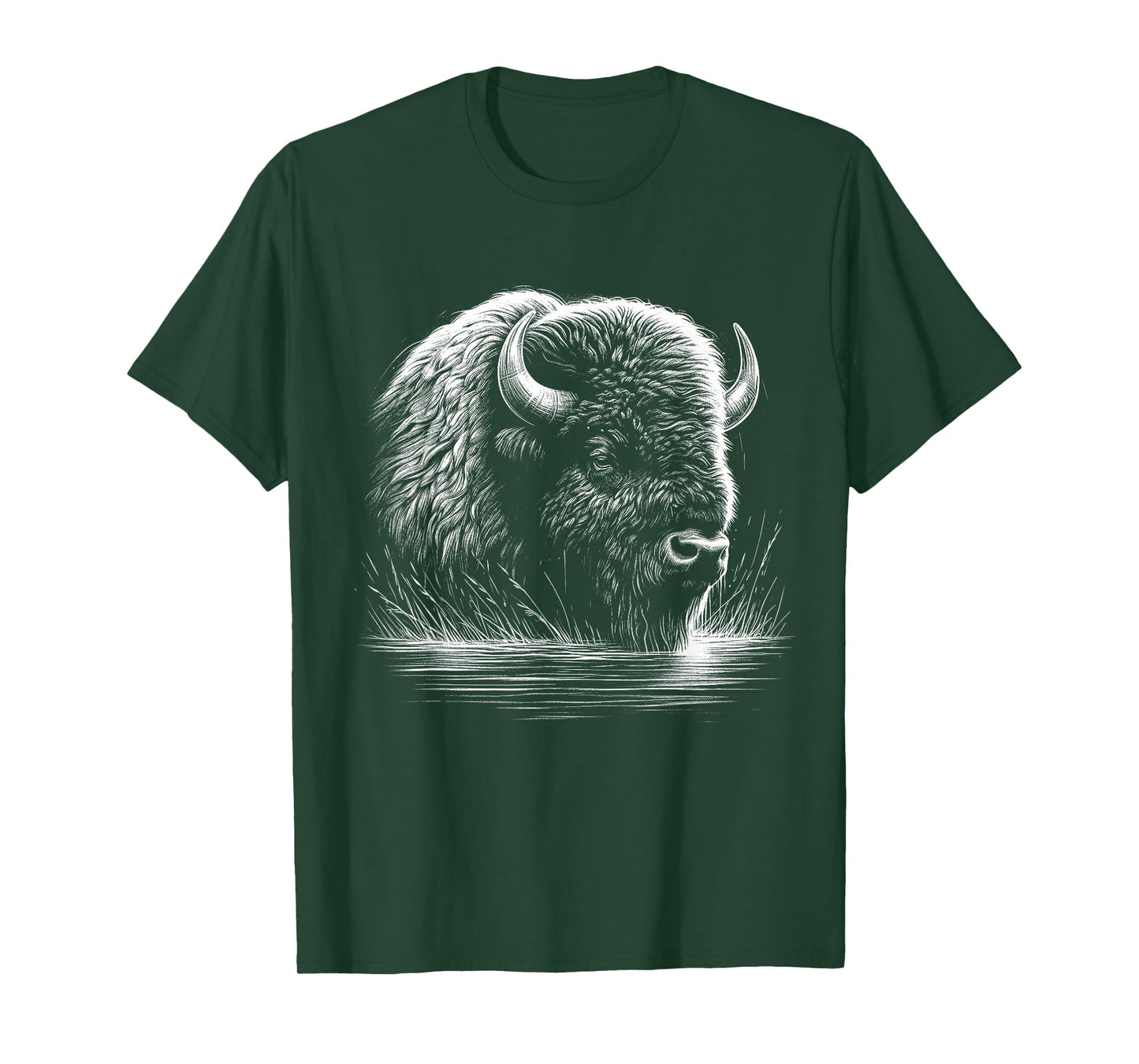 Bison Lover Art Design For Men And Women T-Shirt