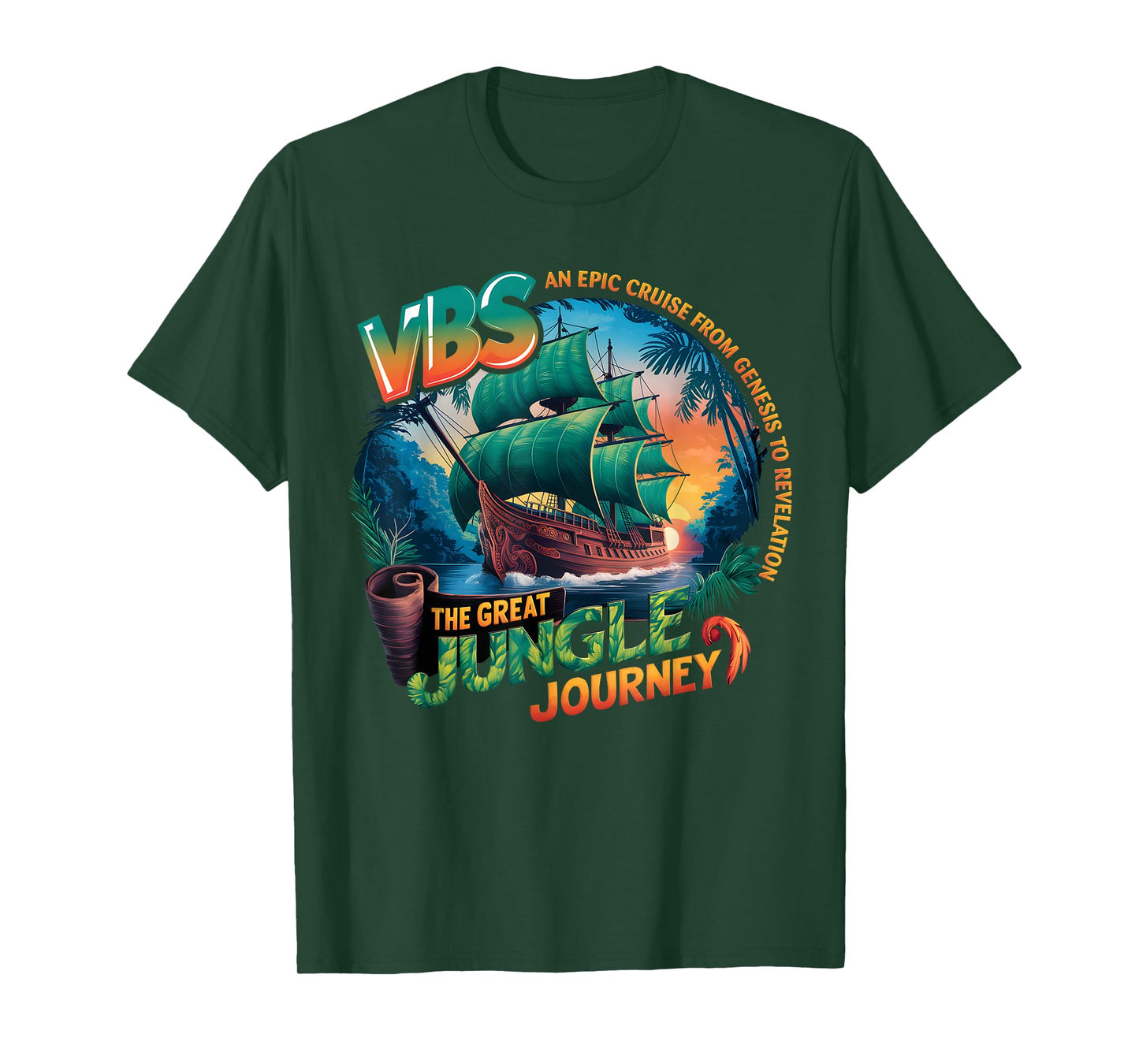Vacation Camp VBS 2025 Youth Jungle Journey VBS Campers T-Shirt