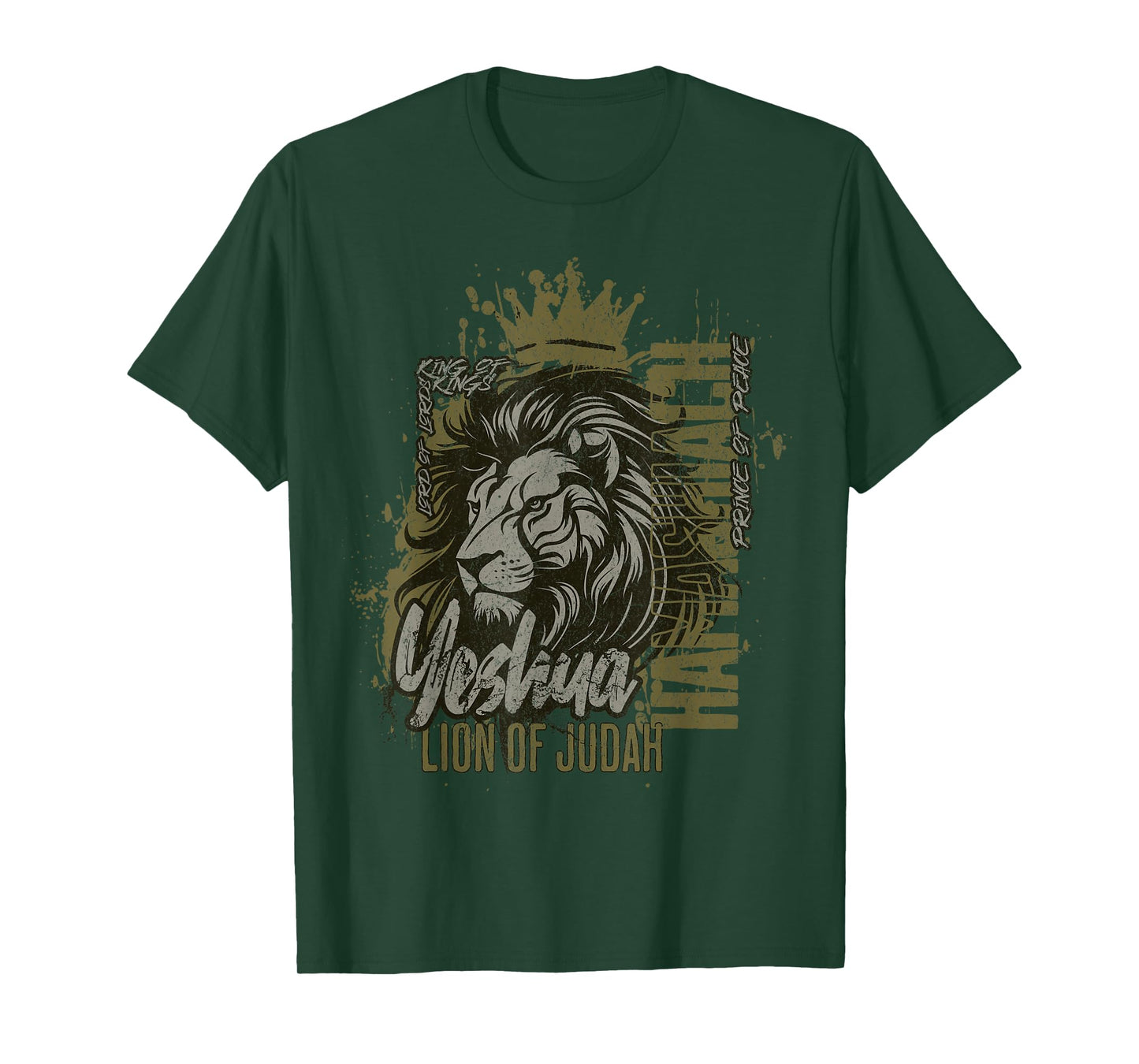 Yeshua Hamashiach Lion of Judah Messianic Hebrew Jesus T-Shirt