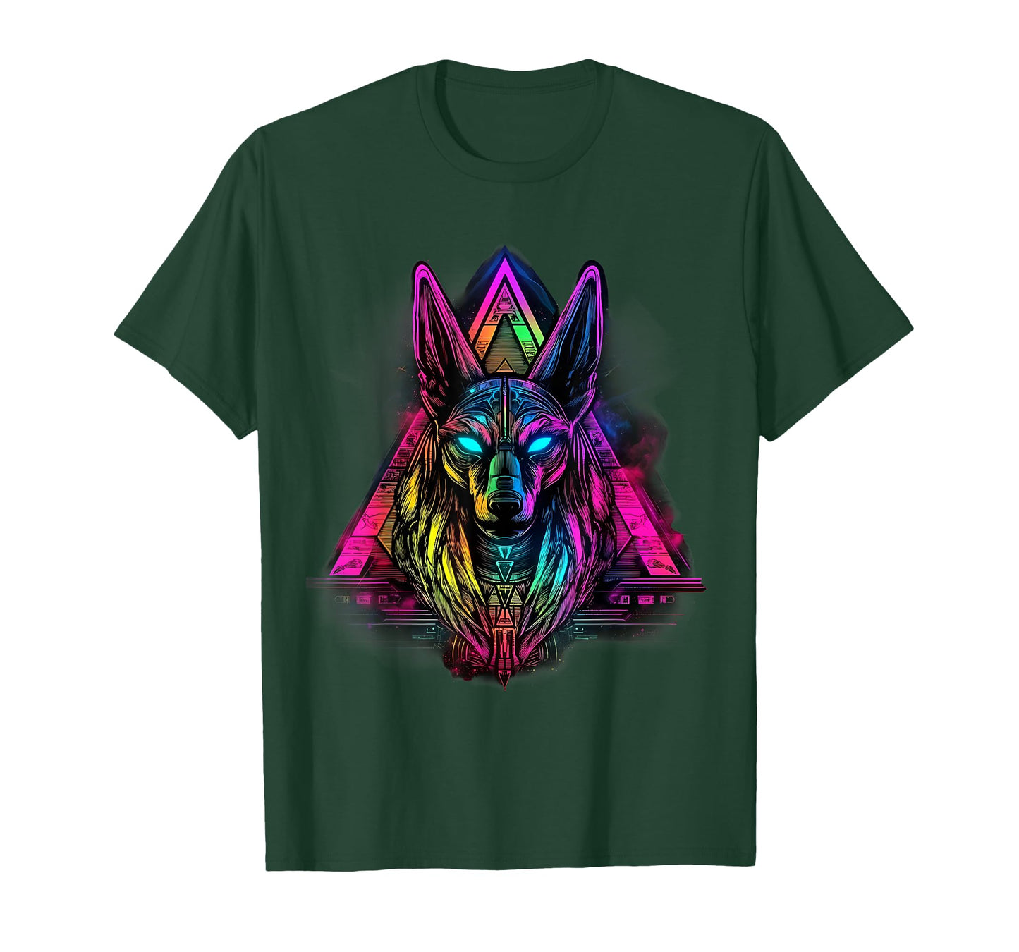 Ancient Egypt Tutankhamun Anubis Pyramid Egypt Mythology T-Shirt