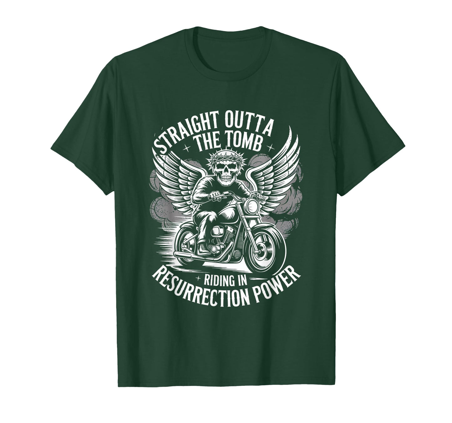Straight Outta The Tomb Christian Biker Style T-Shirt