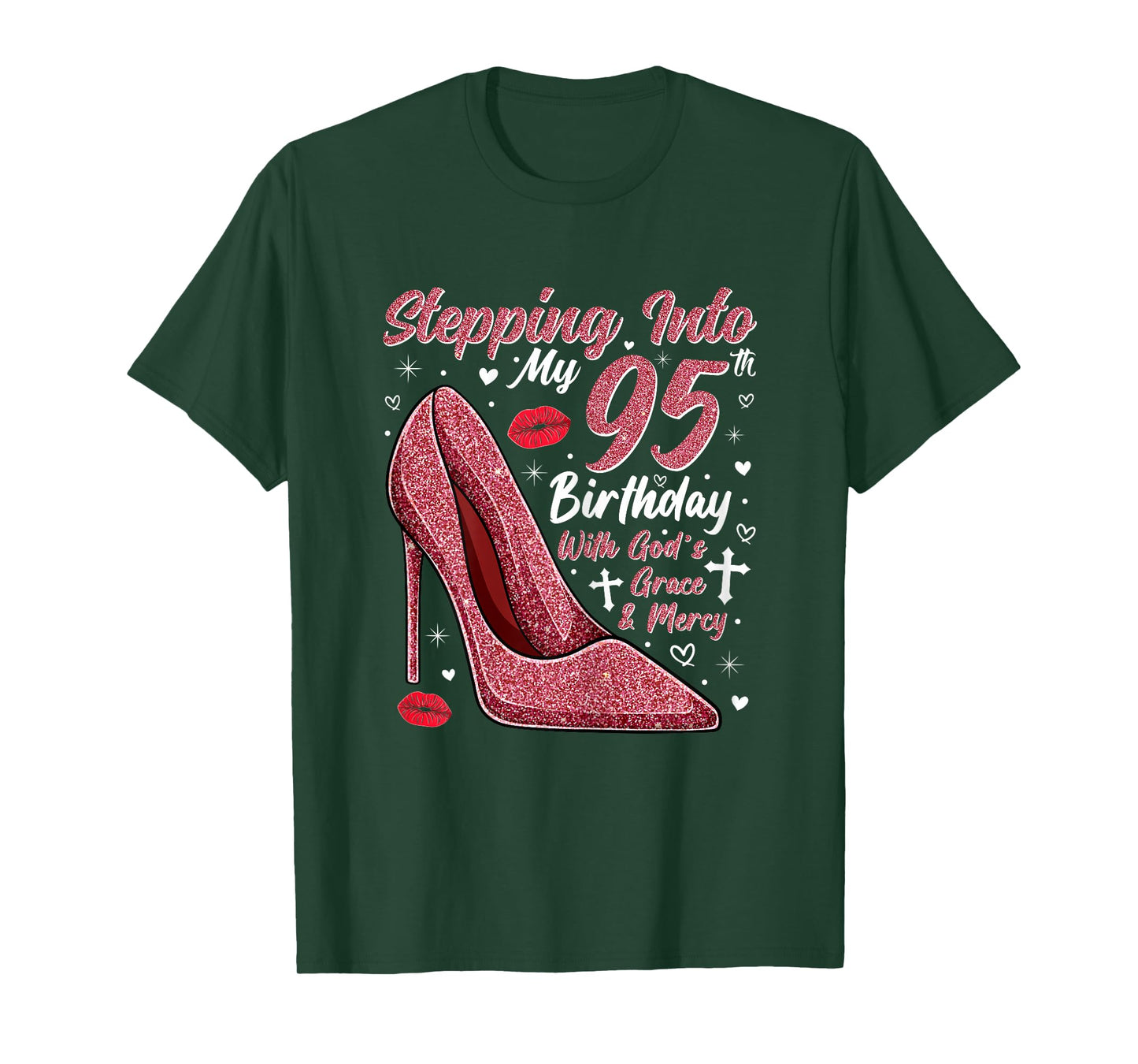 Stepping Into My 95th Birthday Ladies 95 Year Old T-Shirt