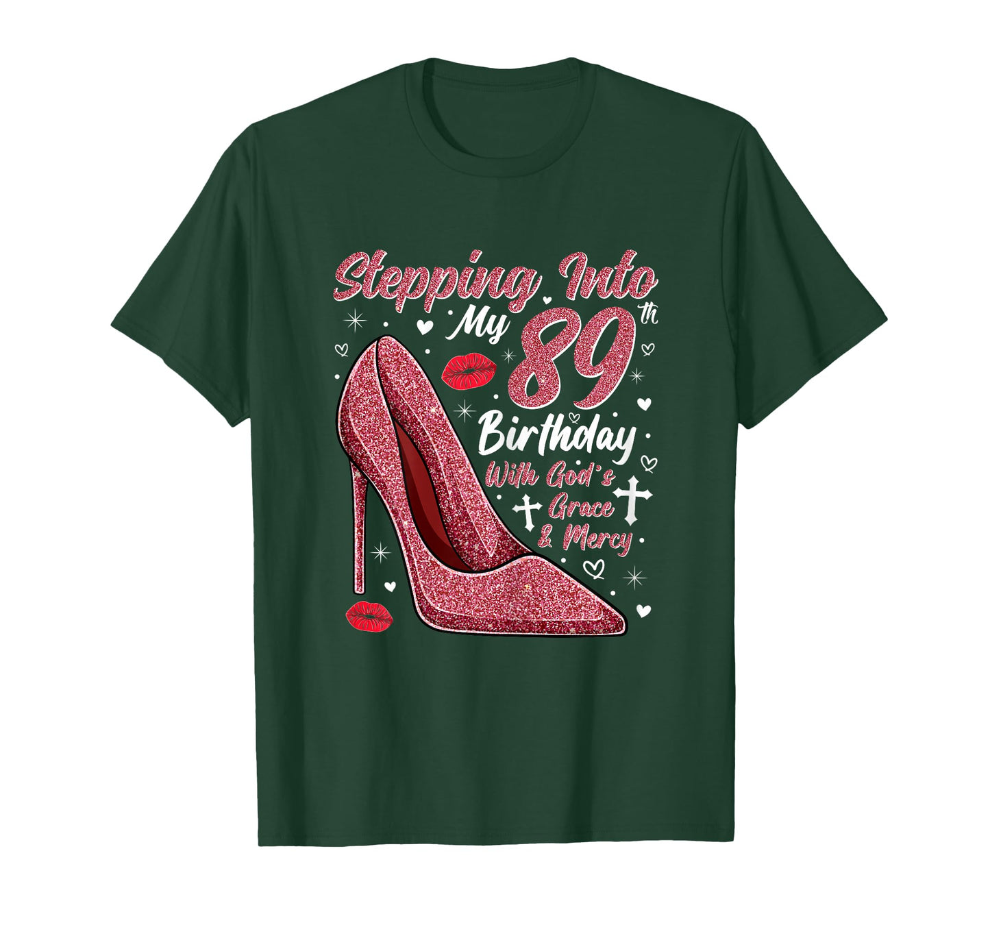 Stepping Into My 89th Birthday Ladies 89 Year Old T-Shirt