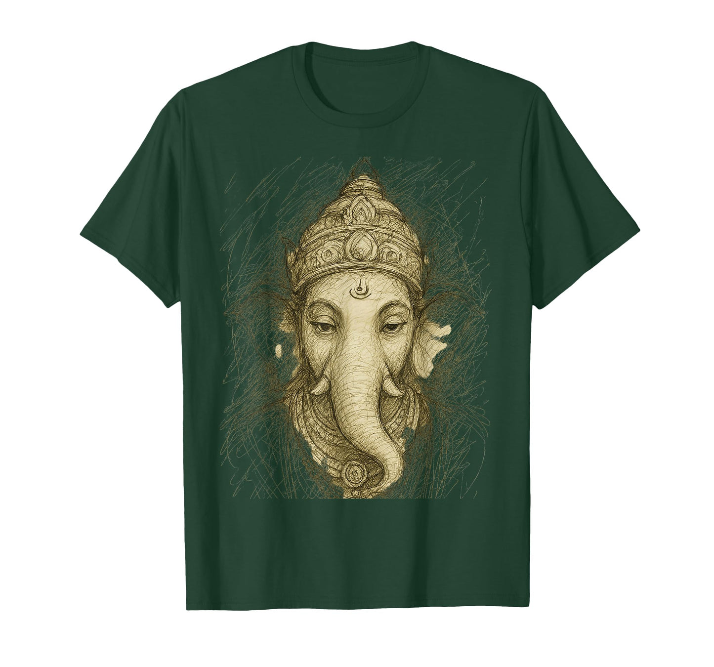 Hindu Ganesha Puja Elephant God India Meditation Yoga Murti T-Shirt
