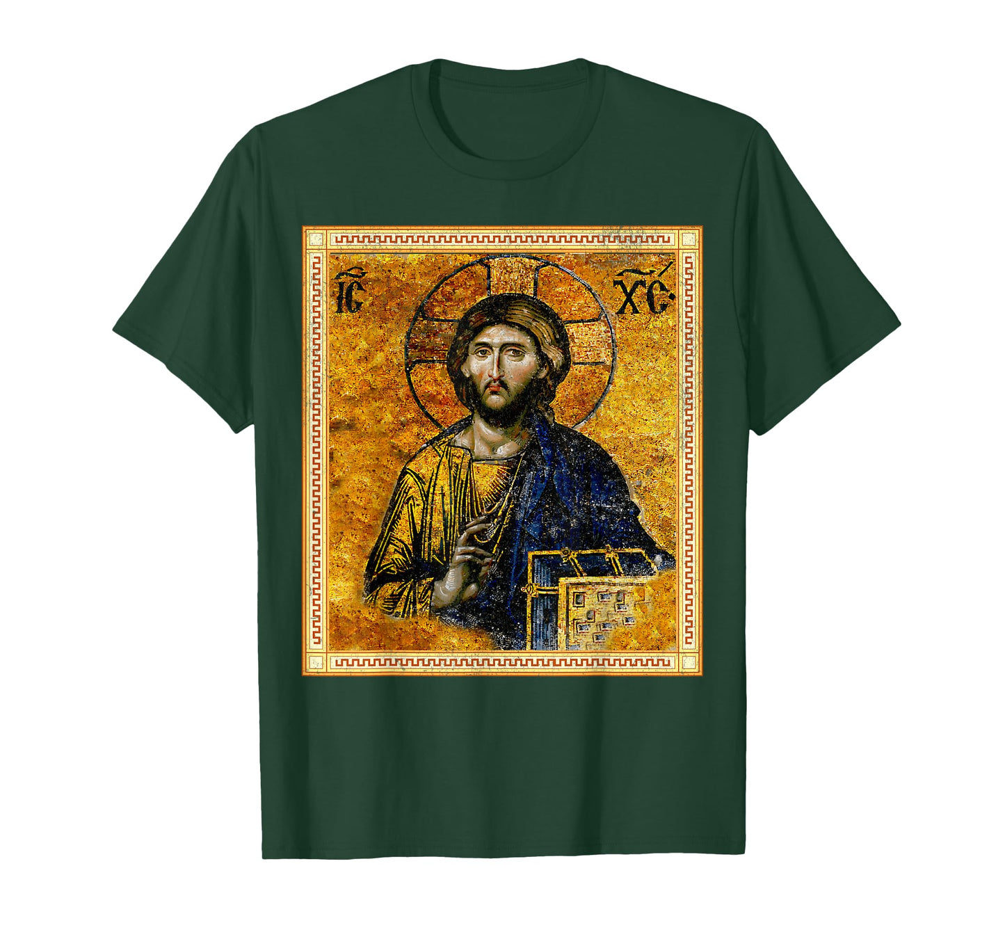 Jesus Christ Pantocrator Eastern Orthodox Byzantine Art T-Shirt