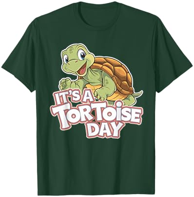 It's a Tortoise Day Design | Tortoise T-Shirt - T-Shirt | Forest