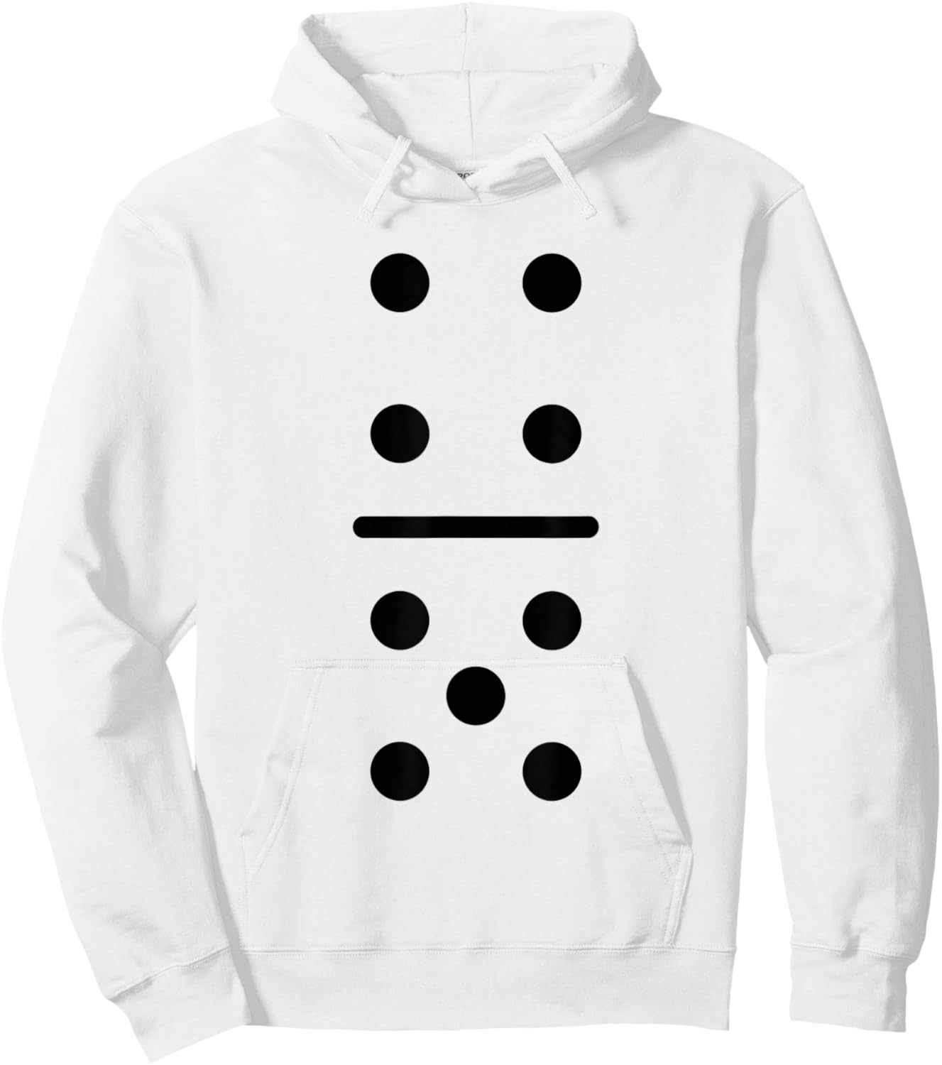 Domino Game 4 5 Dots Halloween Matching Group Costume Hoodie - Hoodie | White