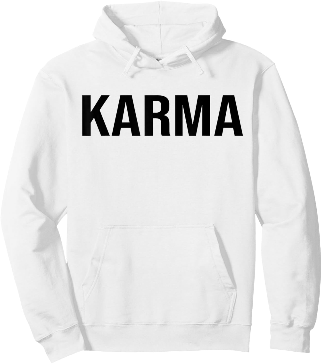 White Karma Funny Sarcastic Sassy Hoodie - Hoodie | White