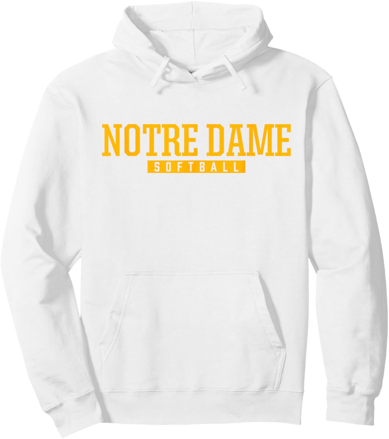 Notre Dame High School Softball Hoodie - Hoodie | White