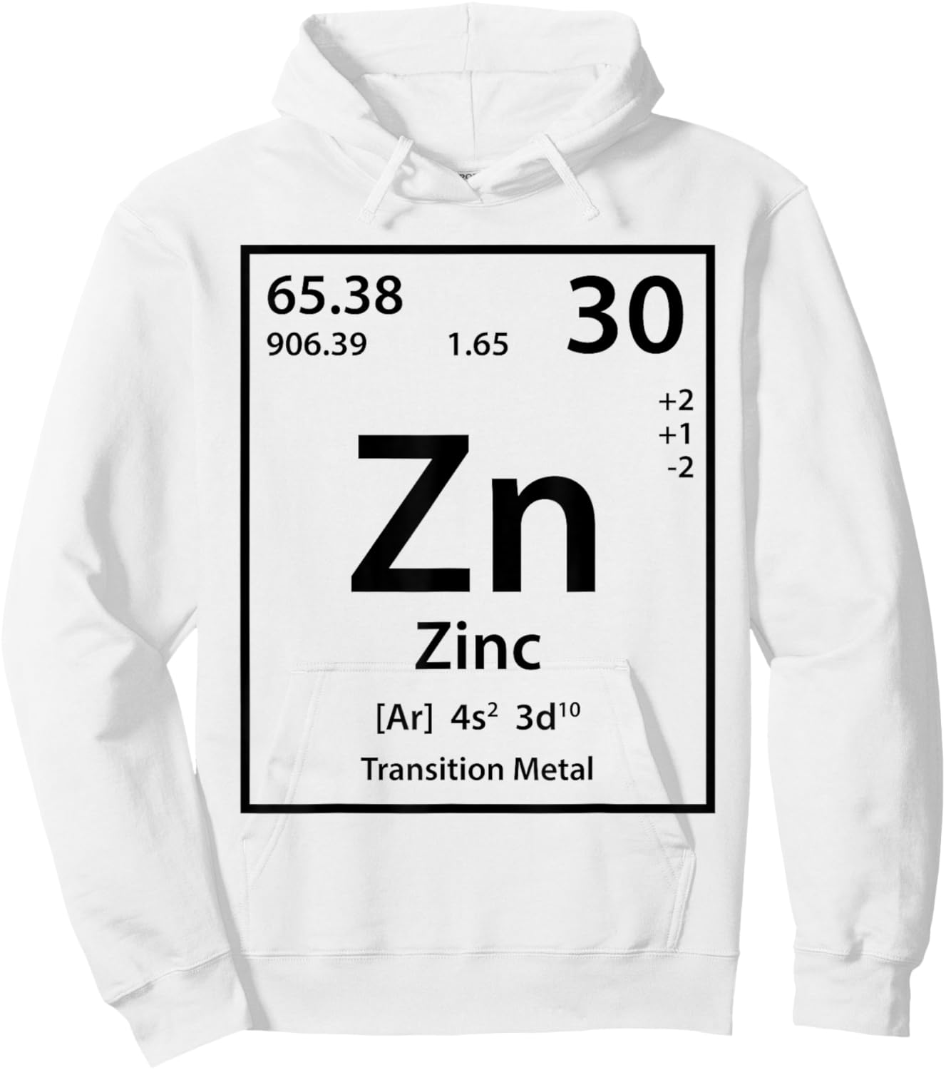 Zinc Element (black) Hoodie - Hoodie | White