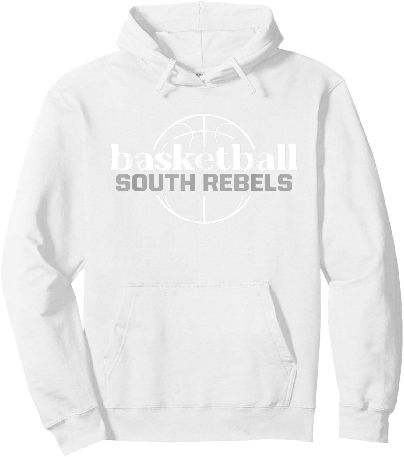 South Rebels Basketball Hoodie - Hoodie | White