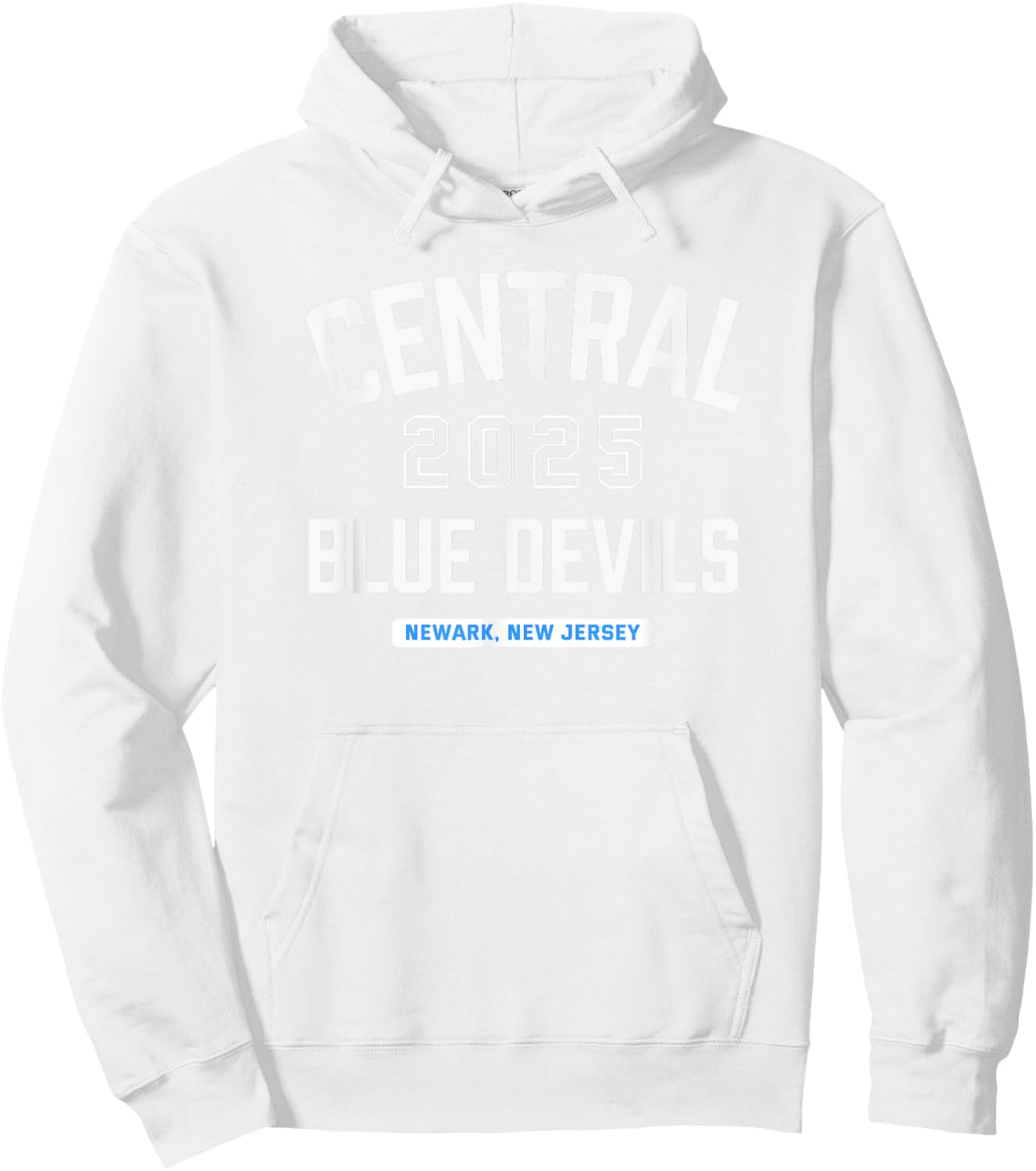Central Blue Devils Newark, New Jersey 2025 Hoodie - Hoodie | White