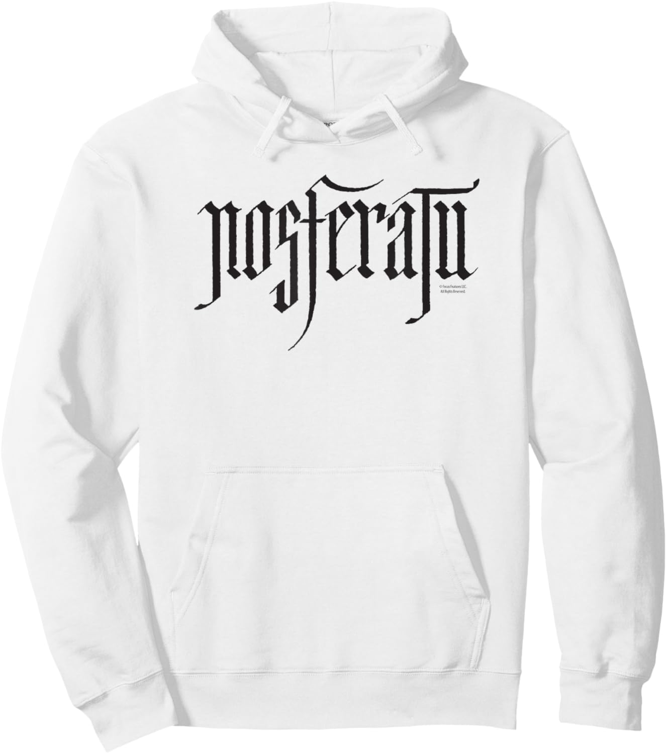 Nosferatu Logo Black Hoodie - Hoodie | White