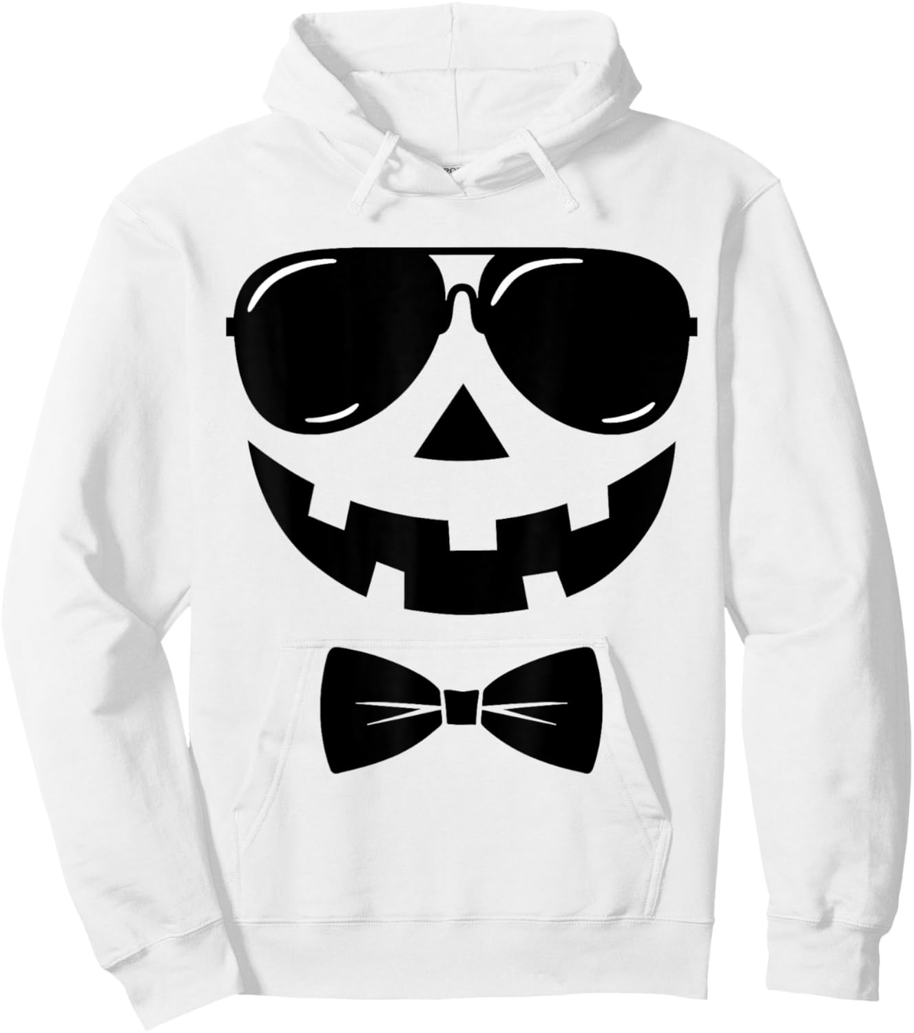 Vintage Pumpkin Face Jackolantern Jack O Lantern Halloween Hoodie - Hoodie | White