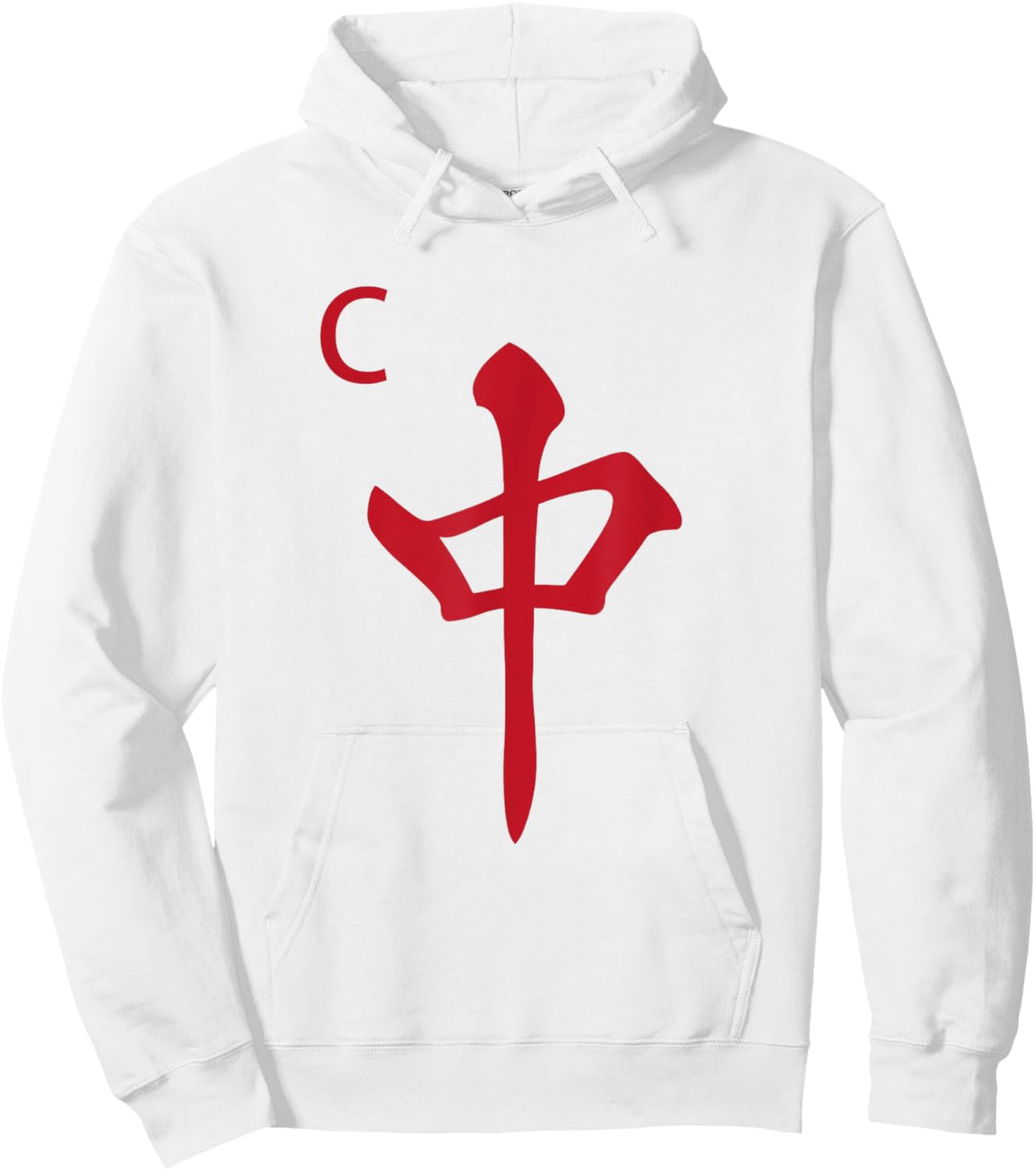 Chinese Mah Jong Red Dragon Tile Mahjong Costume Hoodie - Hoodie | White