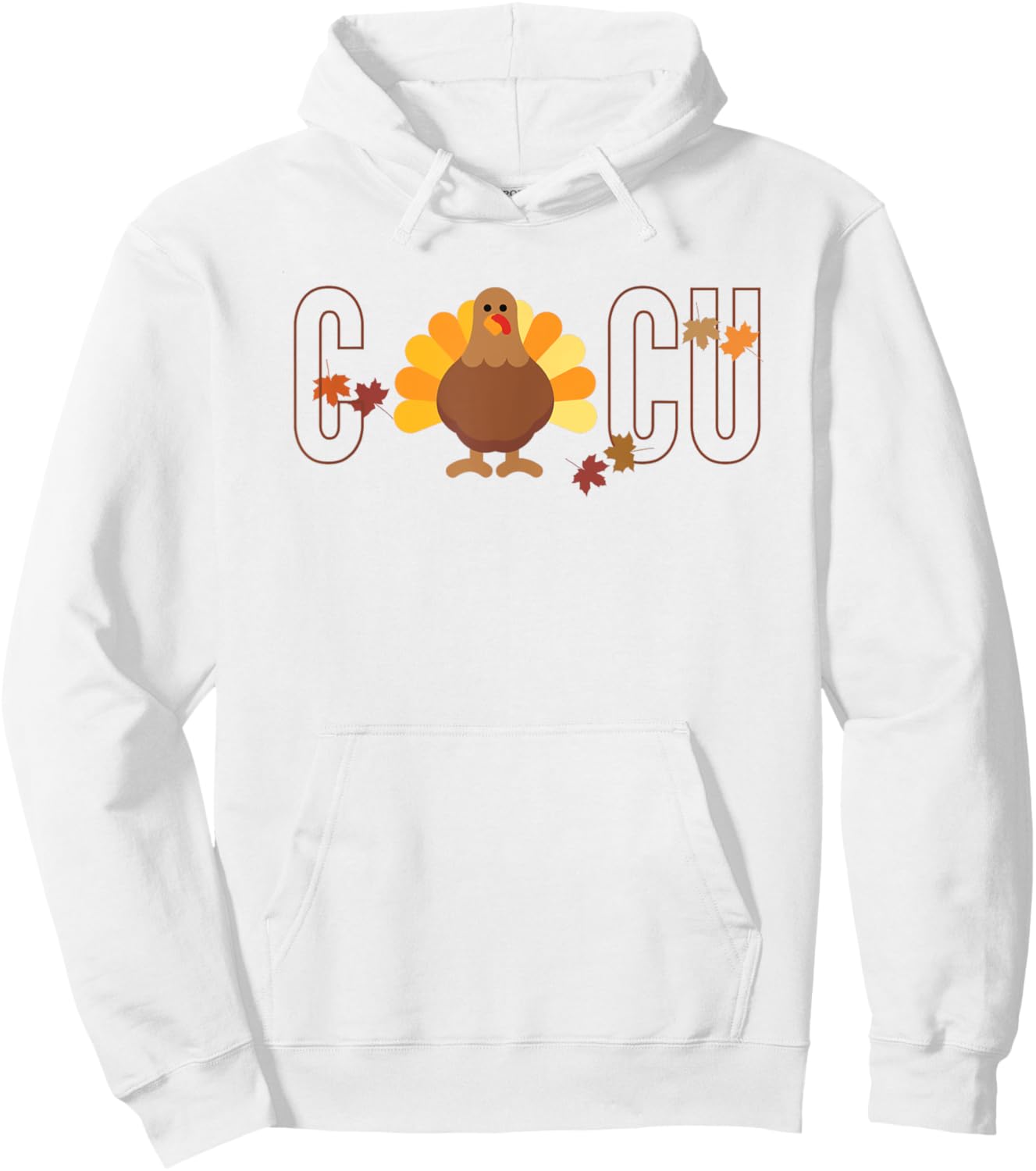 CICU Nurse Fall Cardiac Intensive Care Unit Thanksgiving Hoodie - Hoodie | White