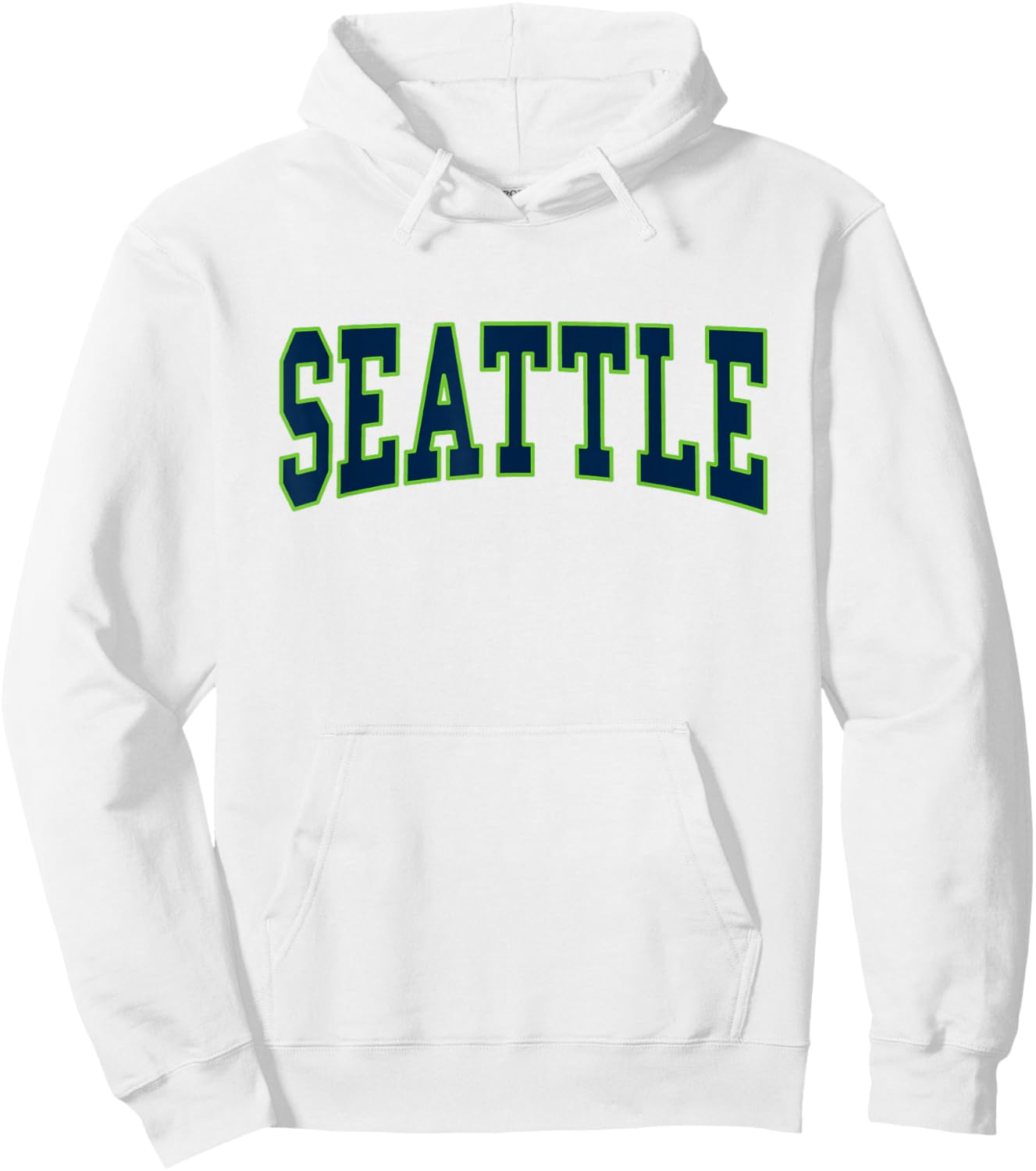 SEATTLE - Throwback Design - Classic Hoodie - Hoodie | White