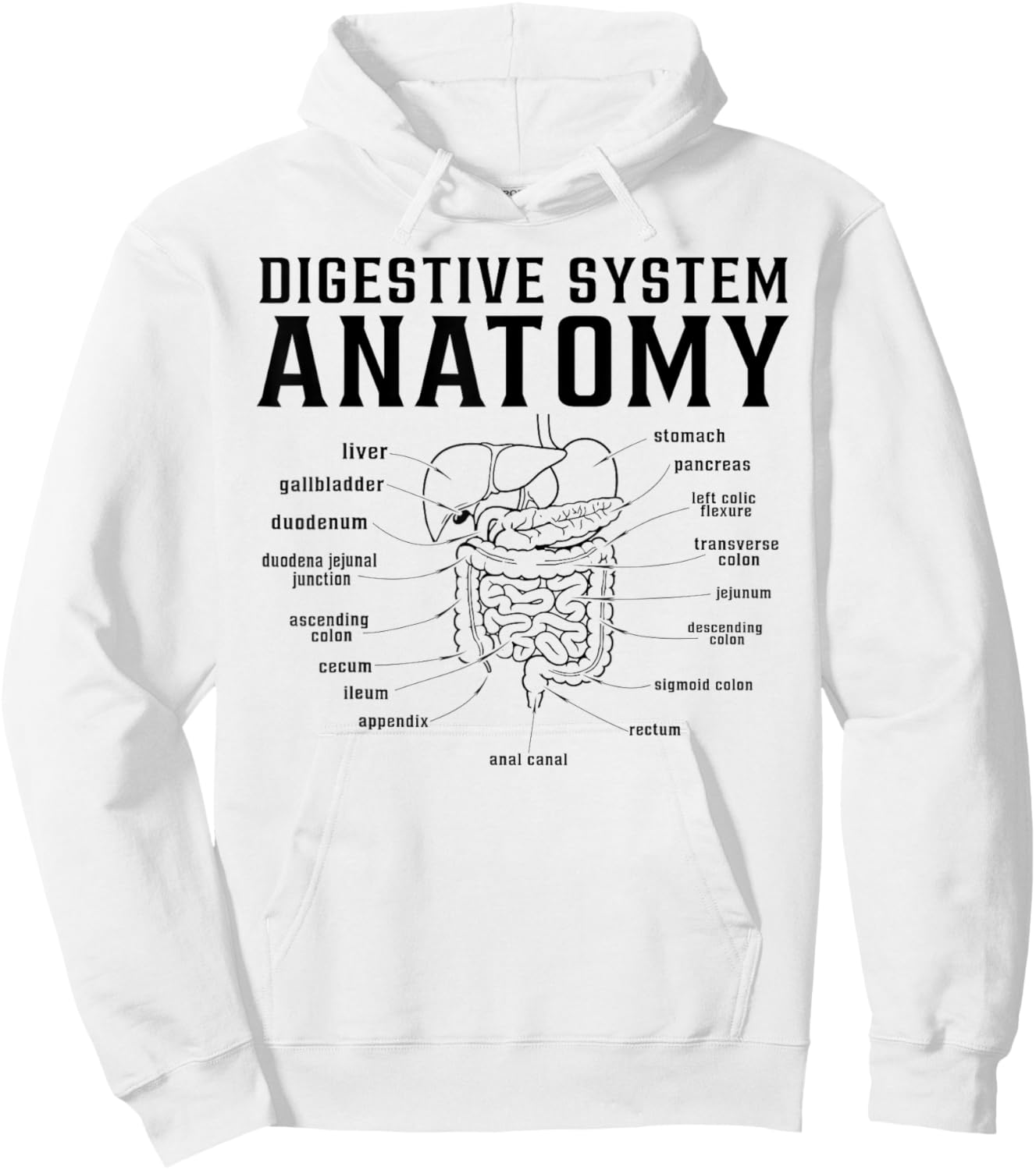 Digestive system anatomy doctor nurse Hoodie - Hoodie | White