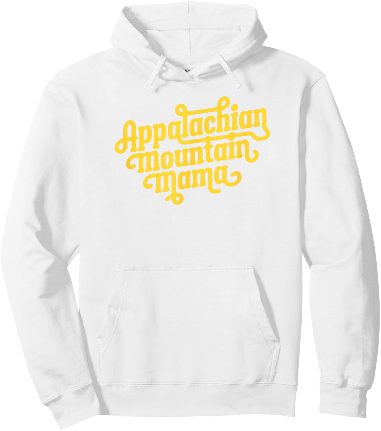 Appalachian Mountain Mama Cute Retro Lettering Hoodie - Hoodie | White