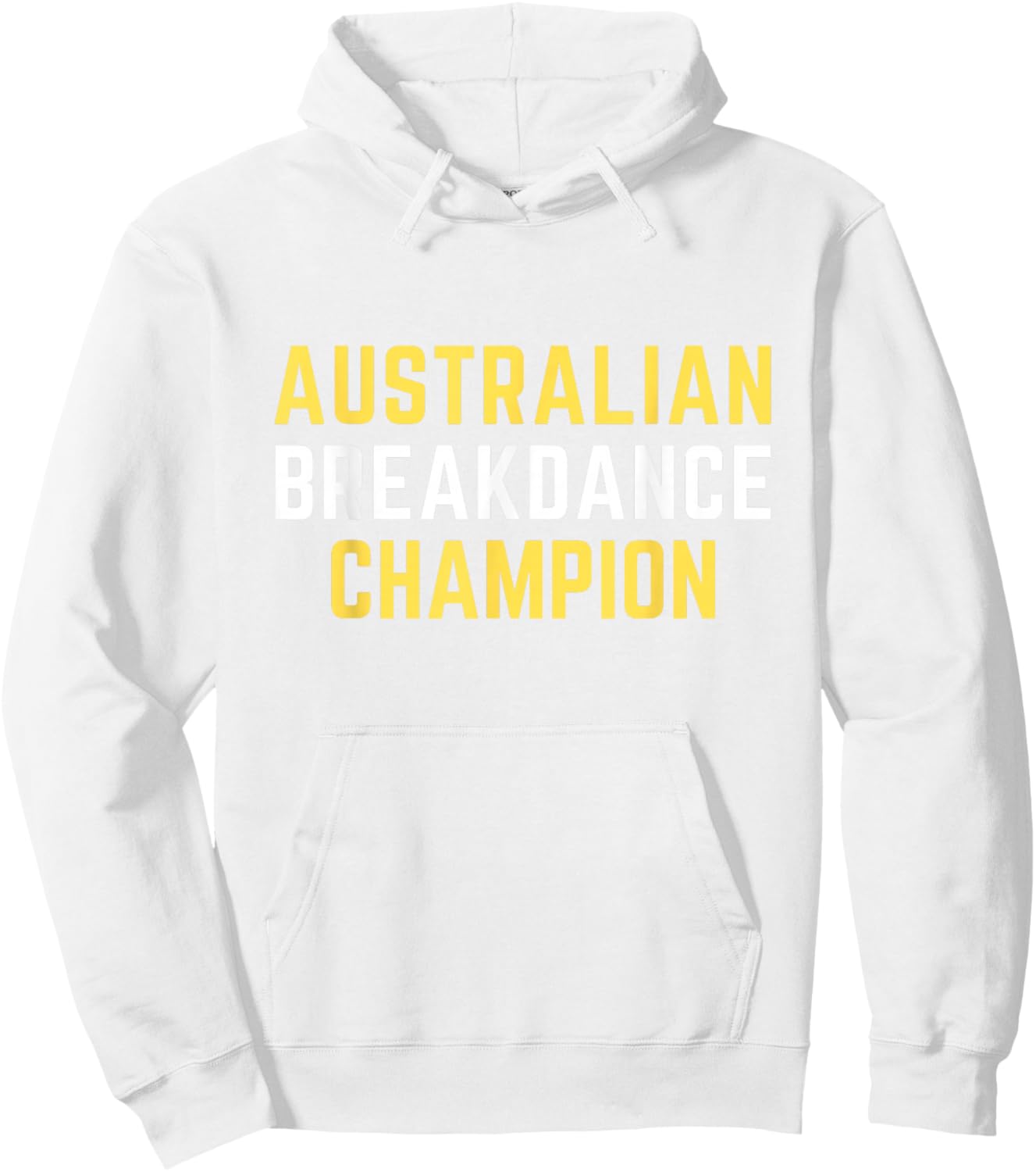 Australian Breakdancing Costume Champion Break Dancer Hoodie - Hoodie | White