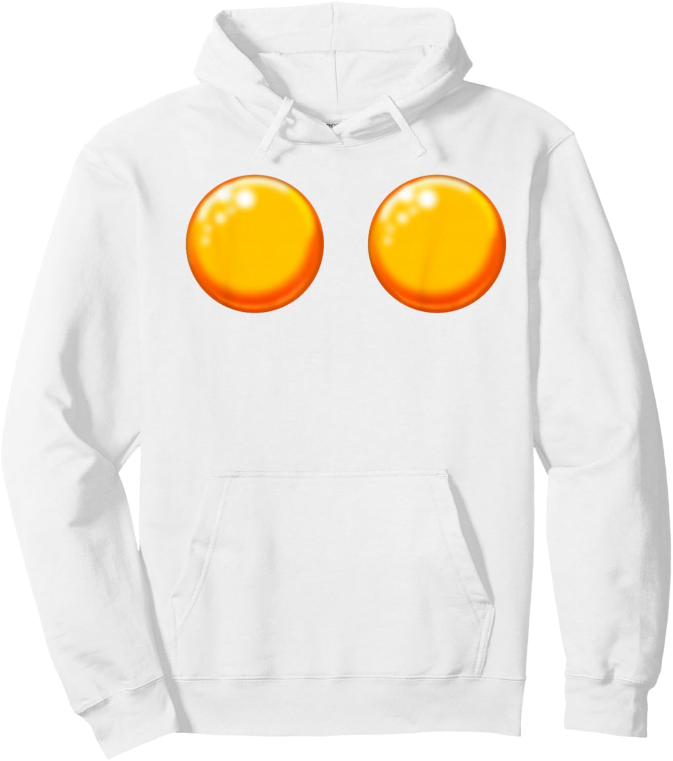 Double Yolk Egg Costume Funny Christmas Halloween Egg Hoodie - Hoodie | White