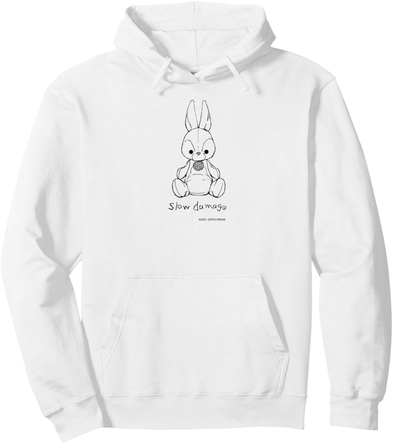 Slow Damage Original Hoodie - Hoodie | White