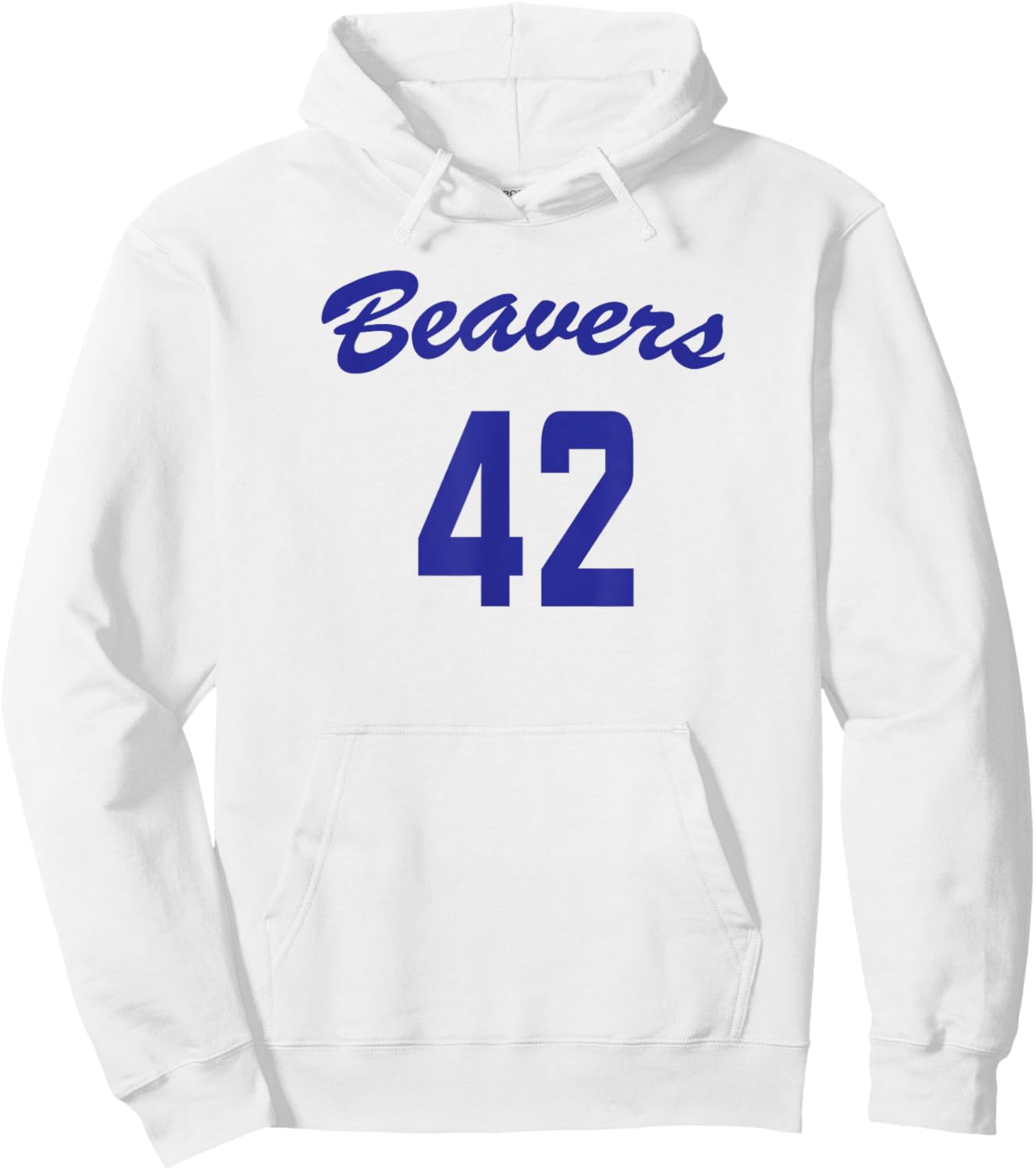 Beavers Classic 1980s Teen Werewolf Funny Vintage Graphic Hoodie - Hoodie | White