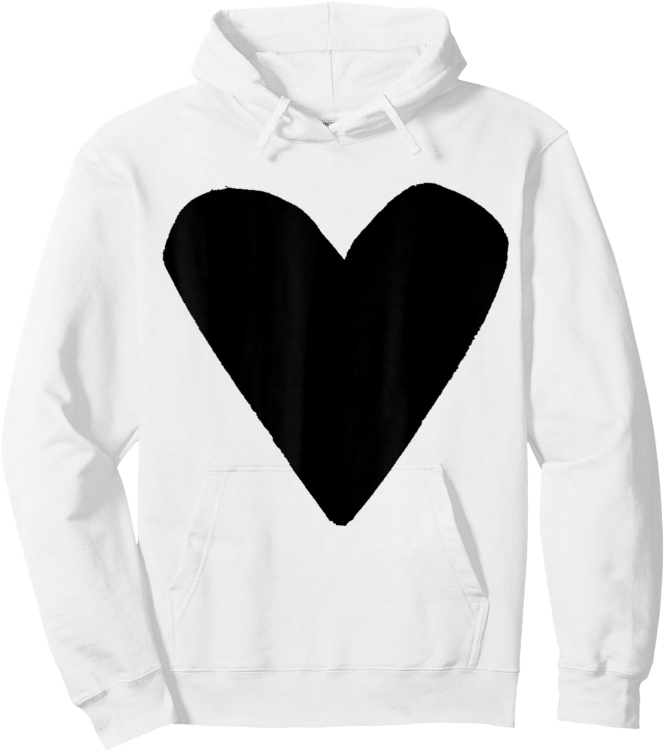 Black Heart Pink Hoodie - Hoodie | White