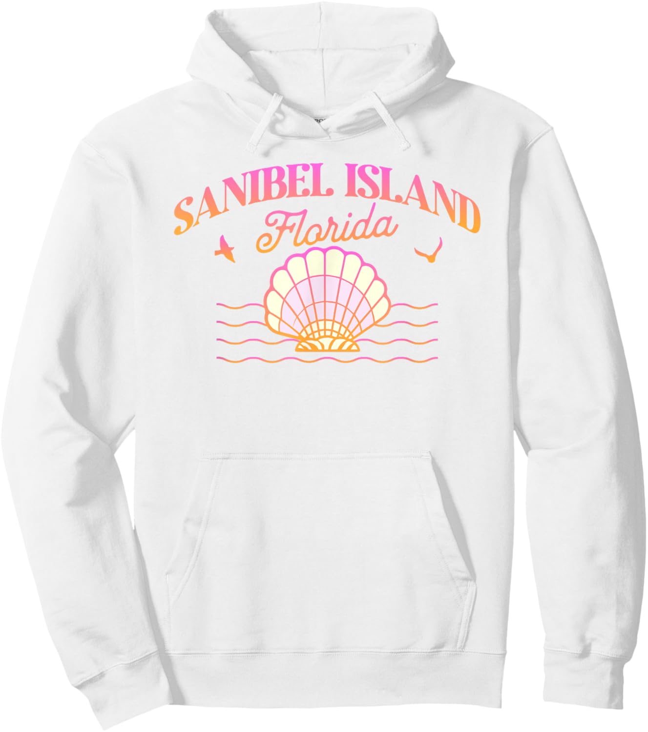 Sanibel Island Florida FL Seashell Shells Beach Souvenir Hoodie - Hoodie | White