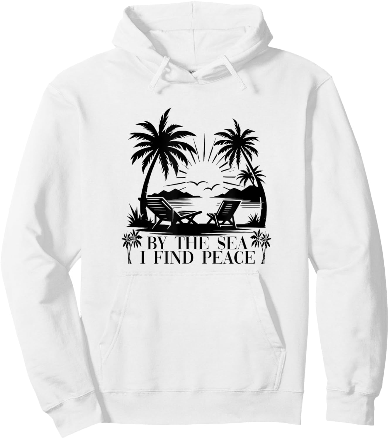 Beach Trip Sea Summer Vacation By The Sea I Find Peace Hoodie - Hoodie | White