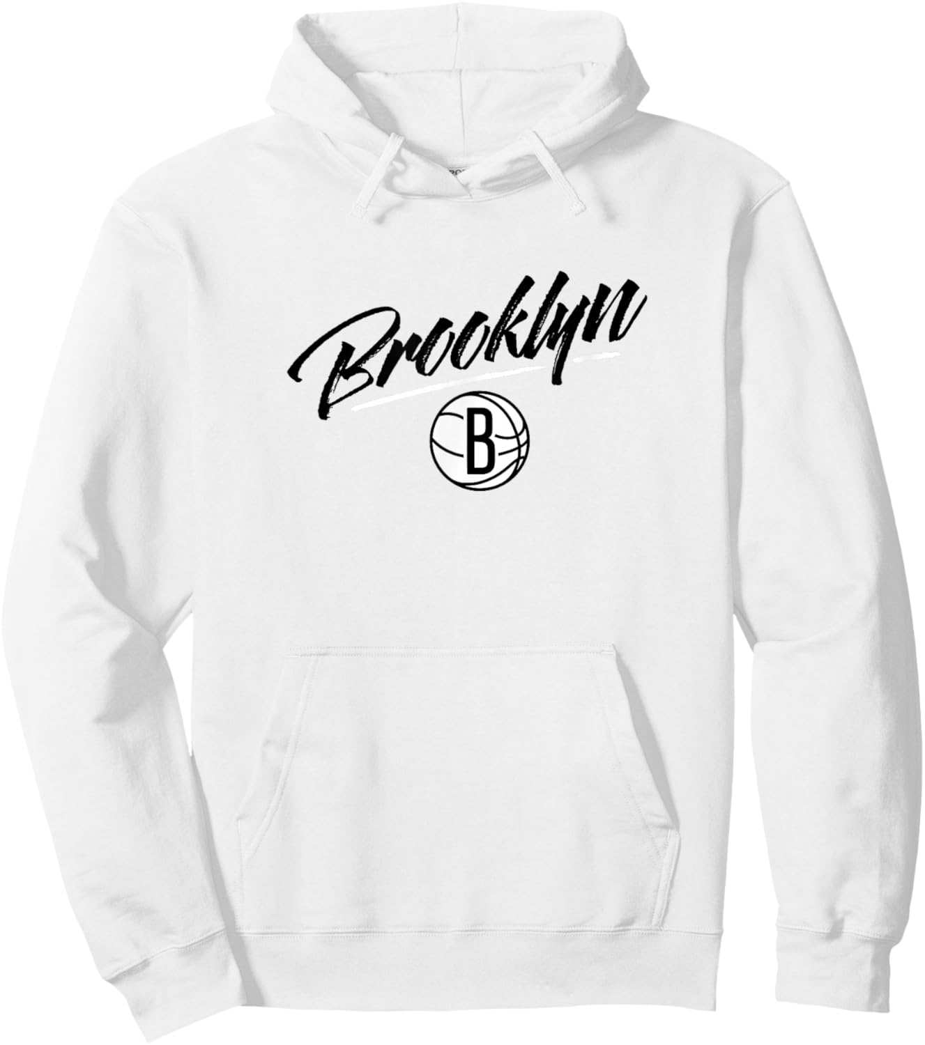 NBA - Brooklyn Nets Marker Script Logo Hoodie - Hoodie | White
