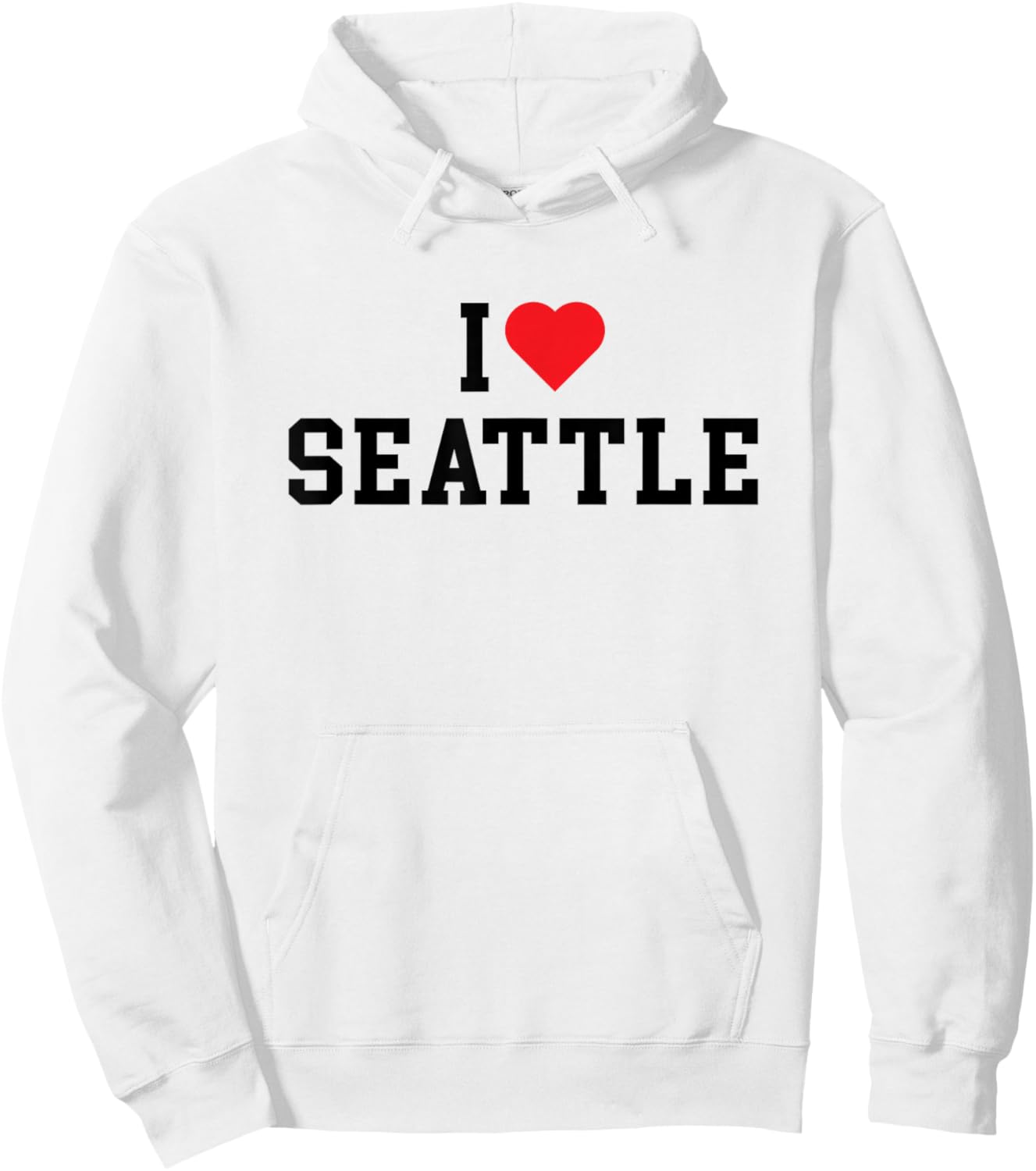 Seattle - I Love Seattle - Classic Hoodie - Hoodie | White