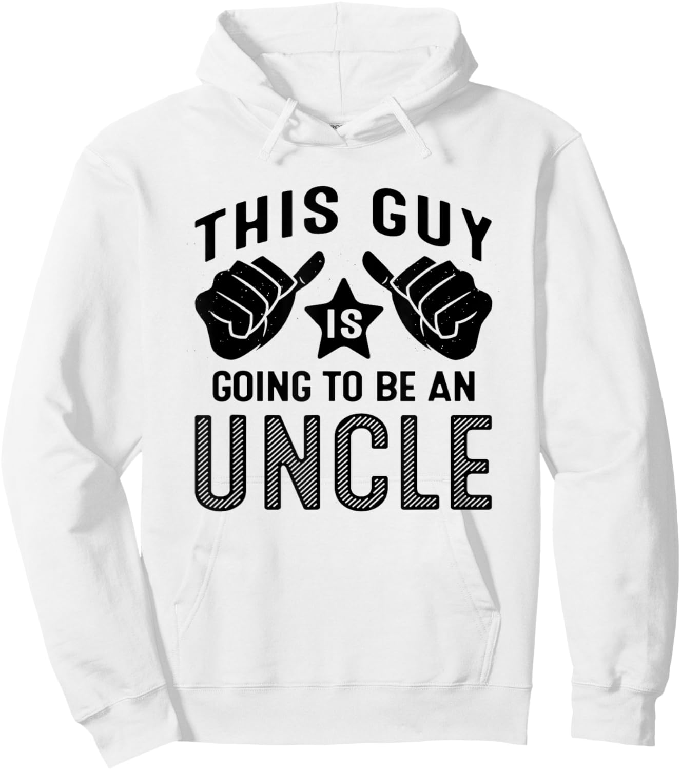 This Guy Is Going To Be An Uncle Hoodie - Hoodie | White