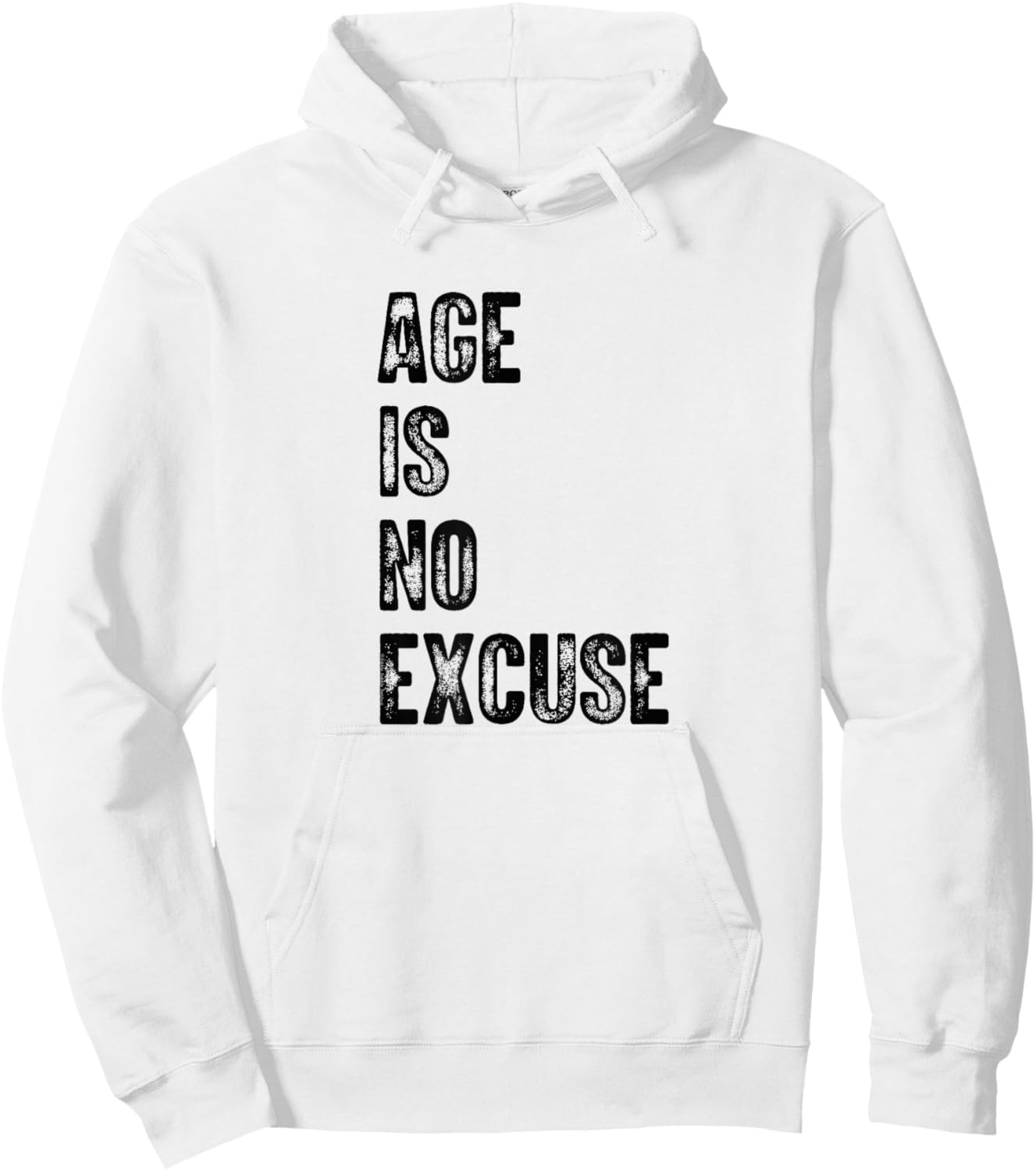 Age is No Excuse Exercise Gym Pickleball Funny Senior Hoodie - Hoodie | White