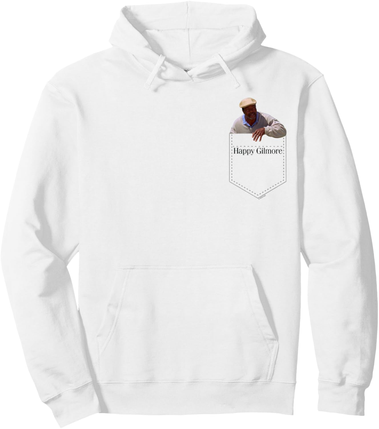 Happy Gilmore Chubbs Golf Pocket Hit Hoodie - Hoodie | White