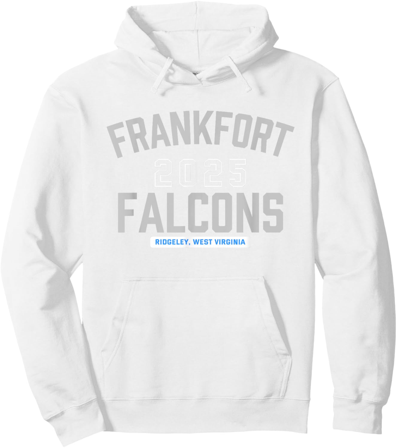 Frankfort Falcons Ridgeley, West Virginia 2025 Hoodie - Hoodie | White