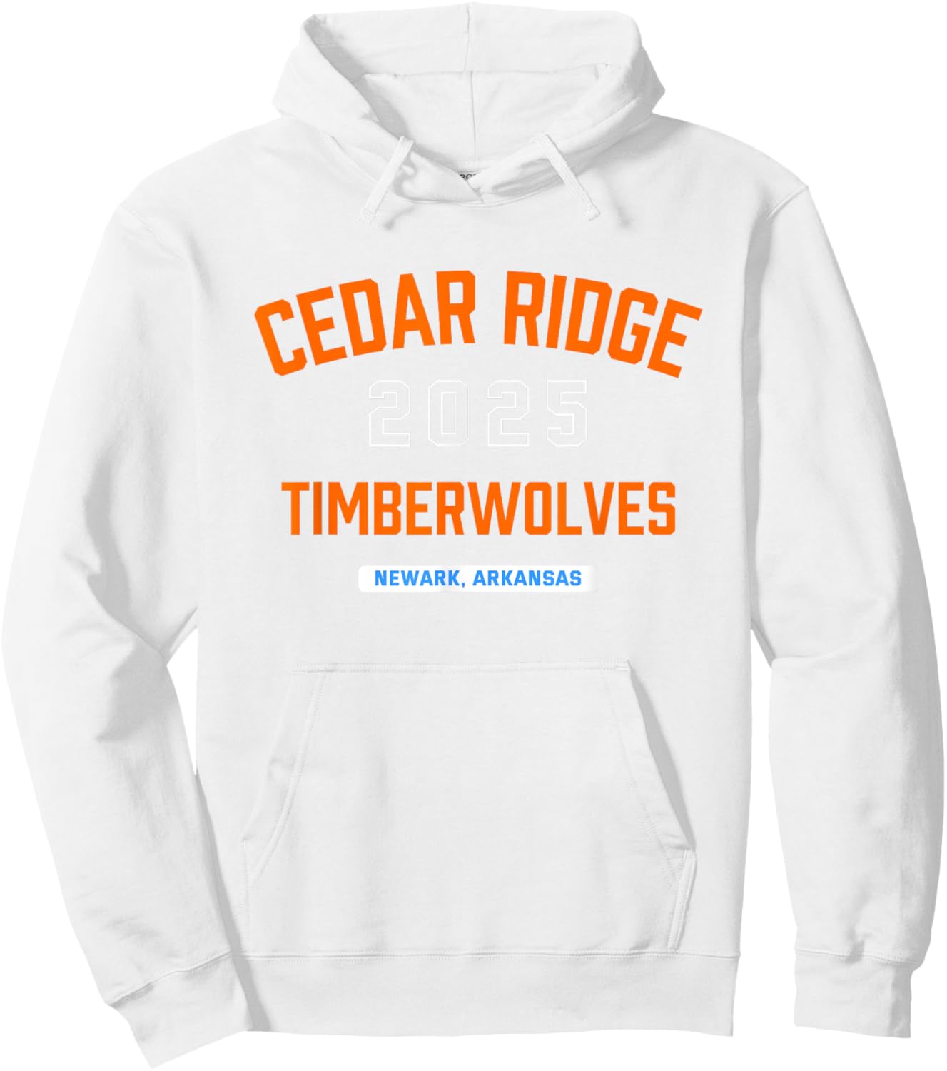 Cedar Ridge Timberwolves Newark, Arkansas 2025 Hoodie - Hoodie | White