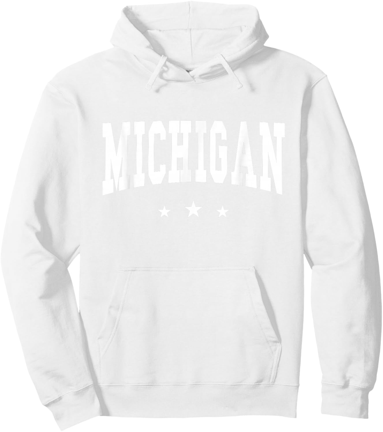 Michigan - Preppy Varsity Pink - Throwback Design - Classic Hoodie - Hoodie | White