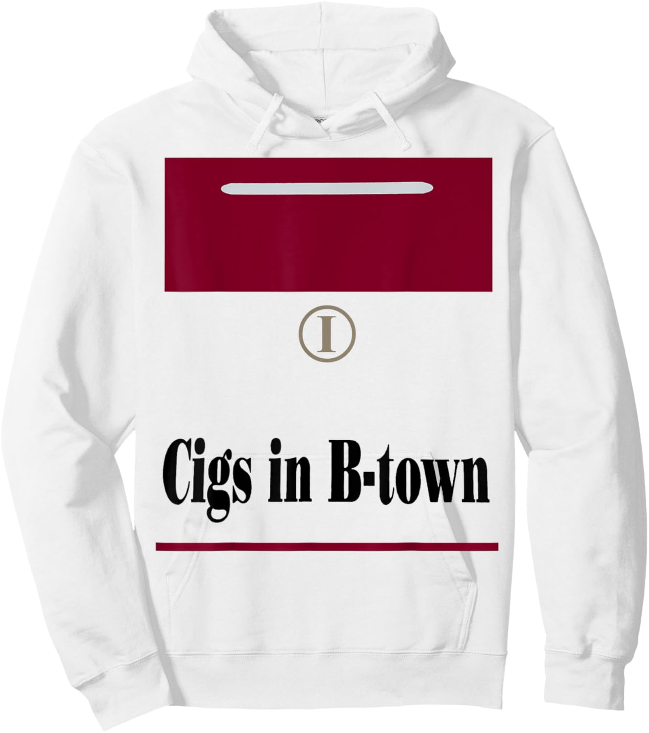 Cigs in B-town - Coach Cig Hoodie - Hoodie | White