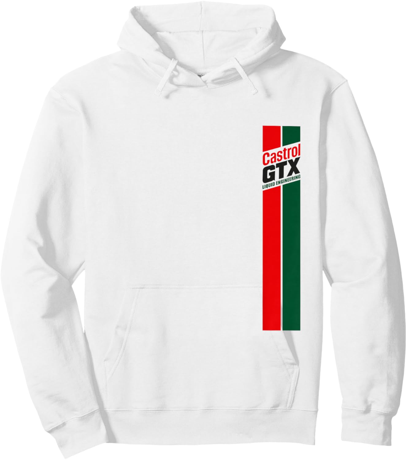 Catrol GTX Stripe Liquid Engineerig Classic Logo PAPL1300 Hoodie - Hoodie | White